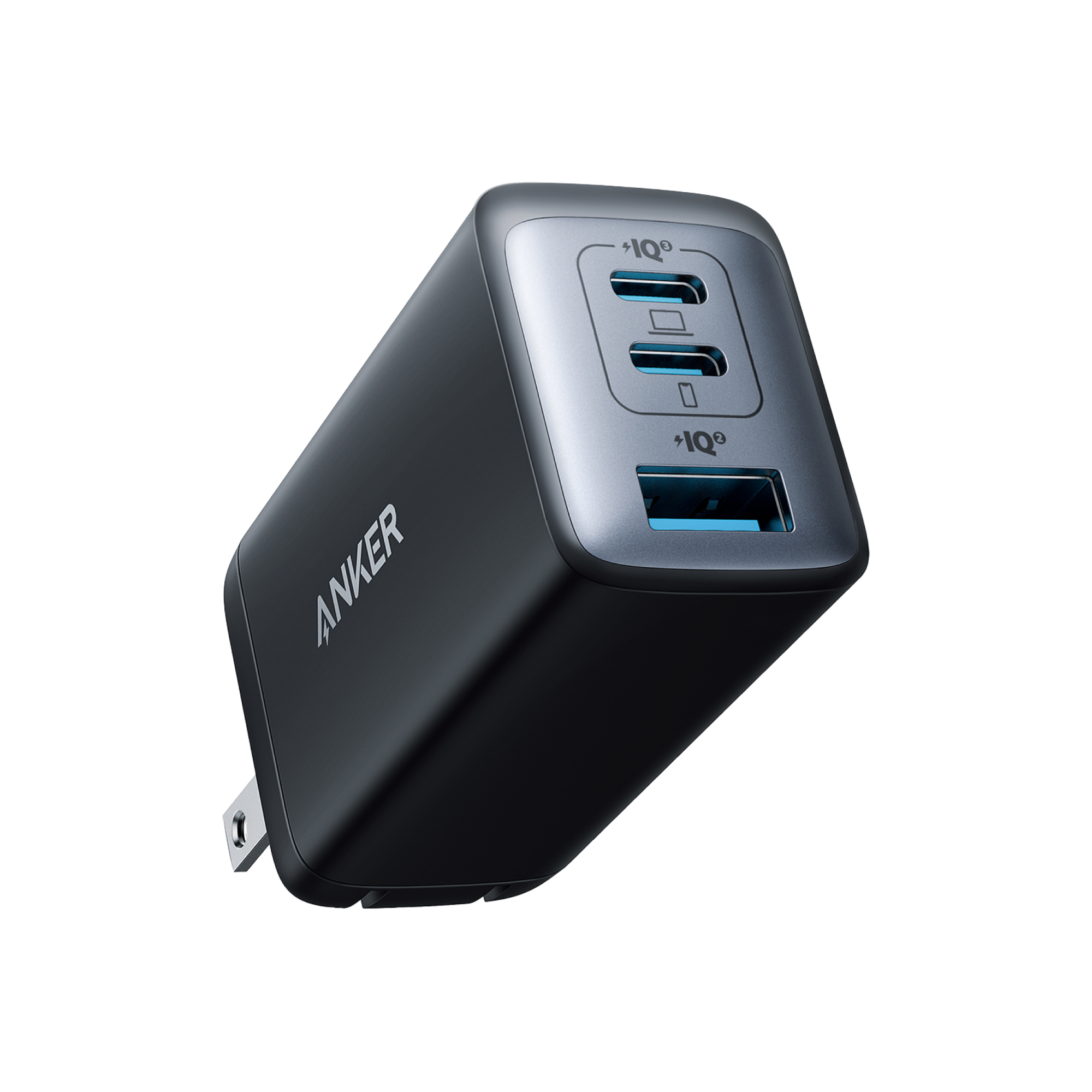 735 Charger (Nano II 65W) and New Nylon USB-C to USB-C 100W Cable (10 ft) A0