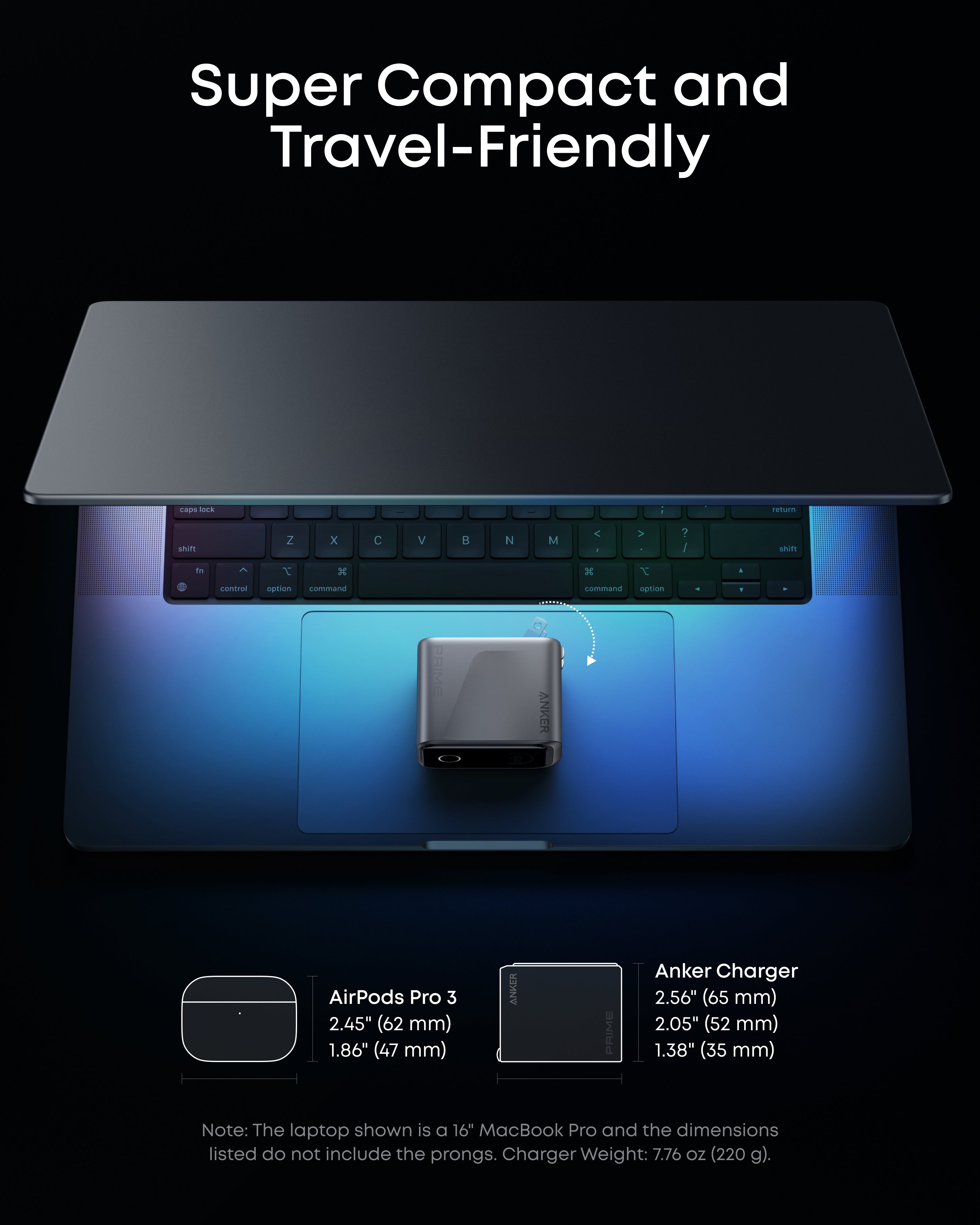 Prime Charger (160W, 3 Ports, Smart Display) Z6