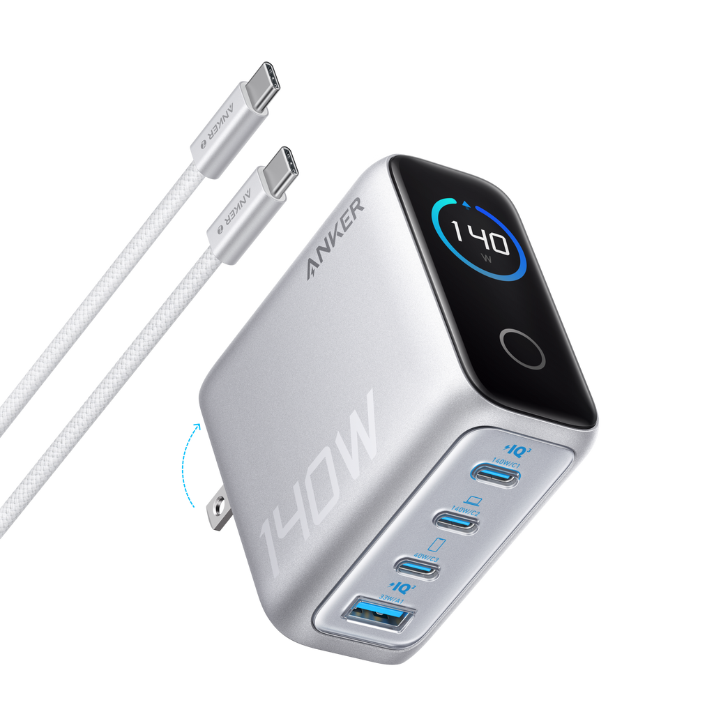 Charger (140W, 4-Port, PD 3.1) with USB-C Cable S2