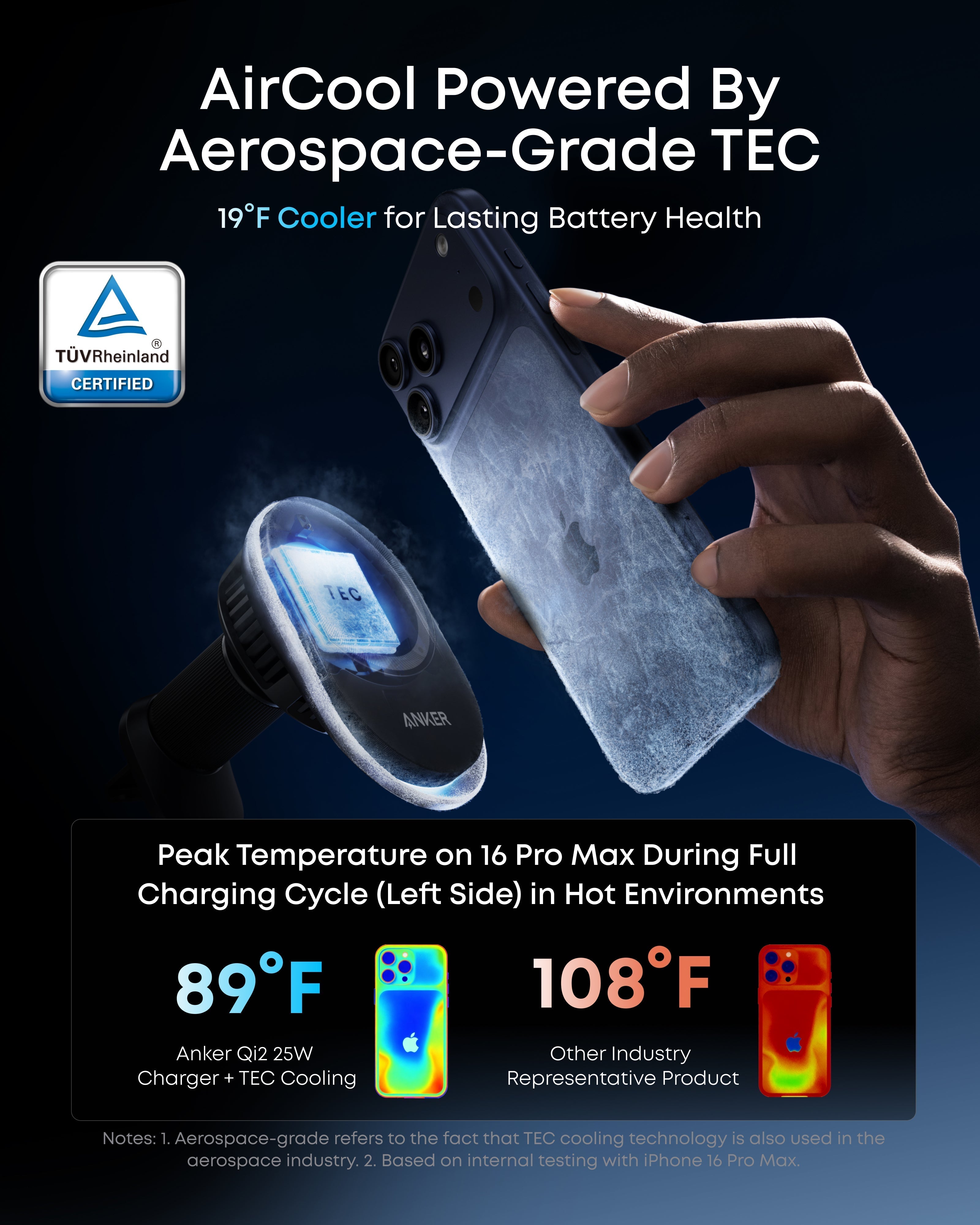Prime Wireless Car Charger (MagGo, AirCool, Pad) C0
