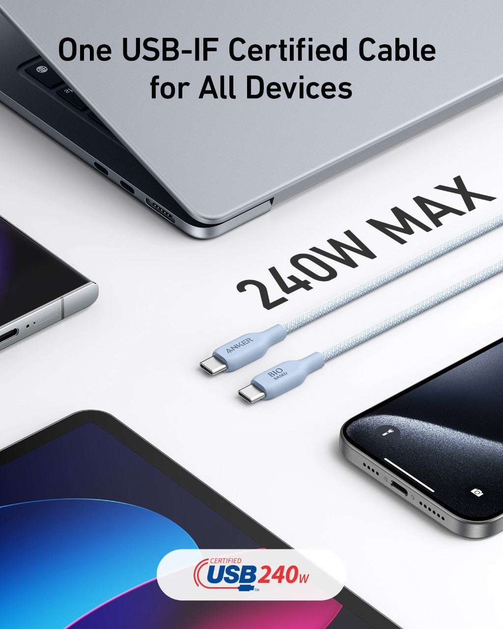 543 USB-C to USB-C Cable (Bio-Braided) Z6