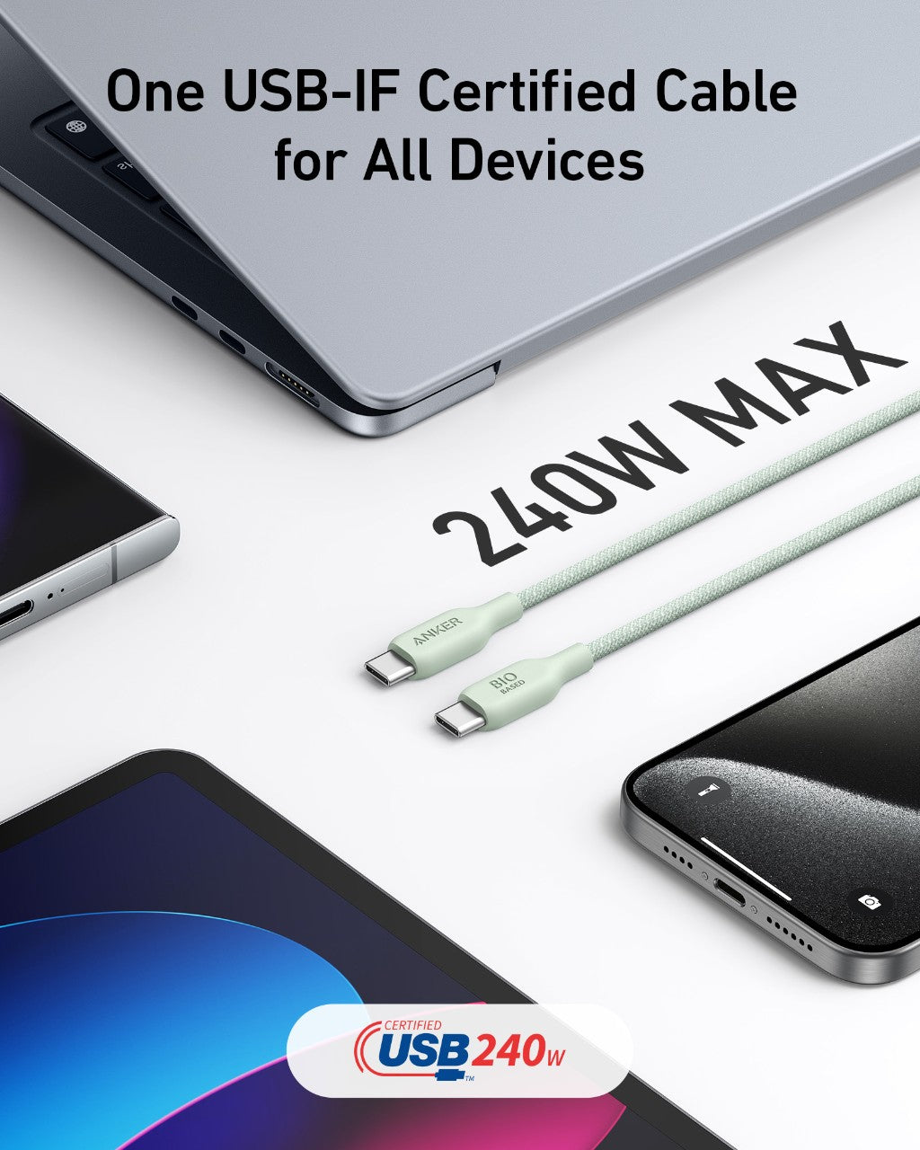543 USB-C to USB-C Cable (Bio-Braided) C6