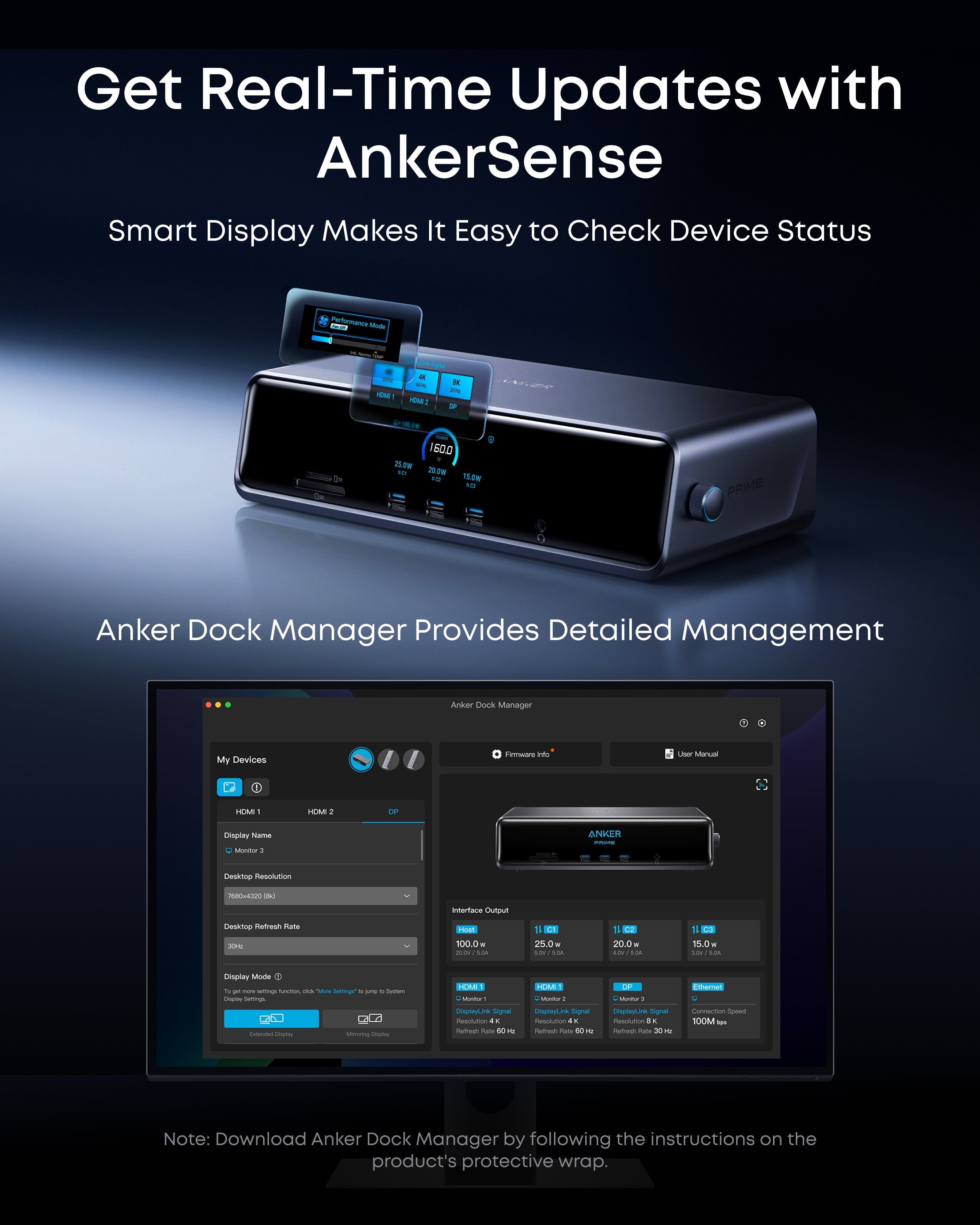 Prime DL7400 Docking Station (14-in-1, Triple Display, DisplayLink) Q0