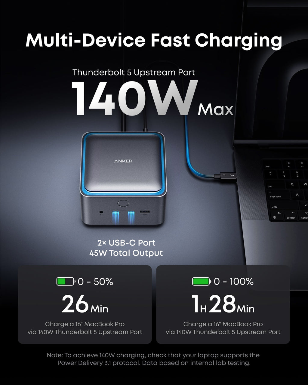 Prime TB5 Docking Station (14-in-1, 8K, Thunderbolt 5)-boa J1