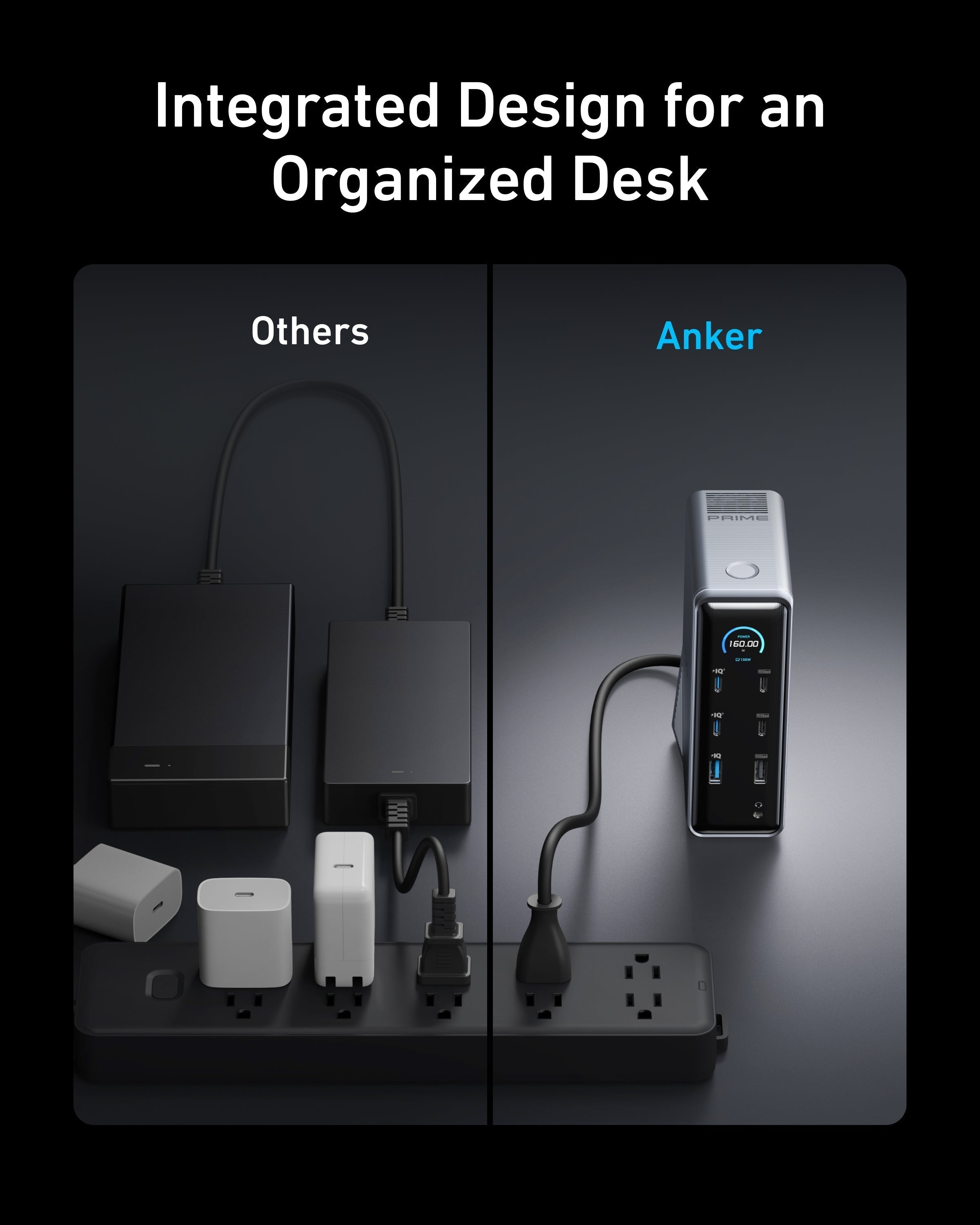 Prime Charging Docking Station with 240W USB-C to USB-C Cable U8