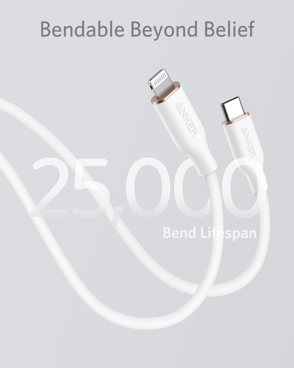 641 USB-C to Lightning Cable (Flow, 3 ft Silicone) Q6