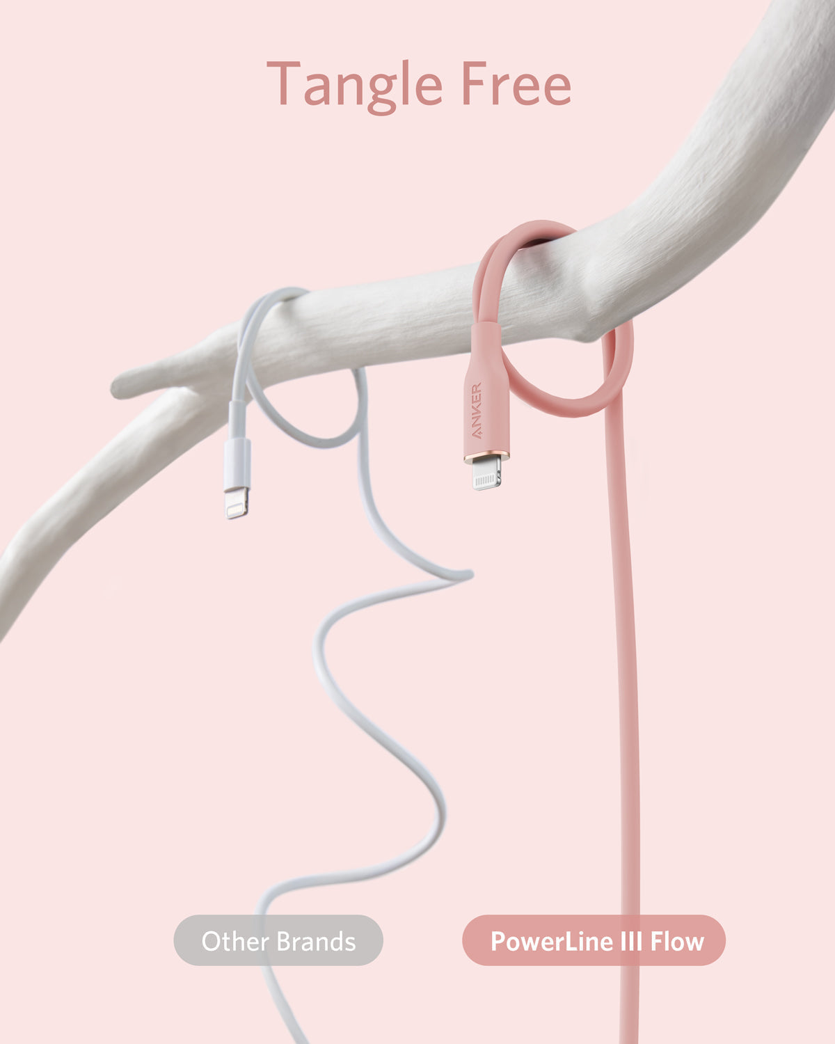 641 USB-C to Lightning Cable (Flow, 3 ft Silicone) Q6