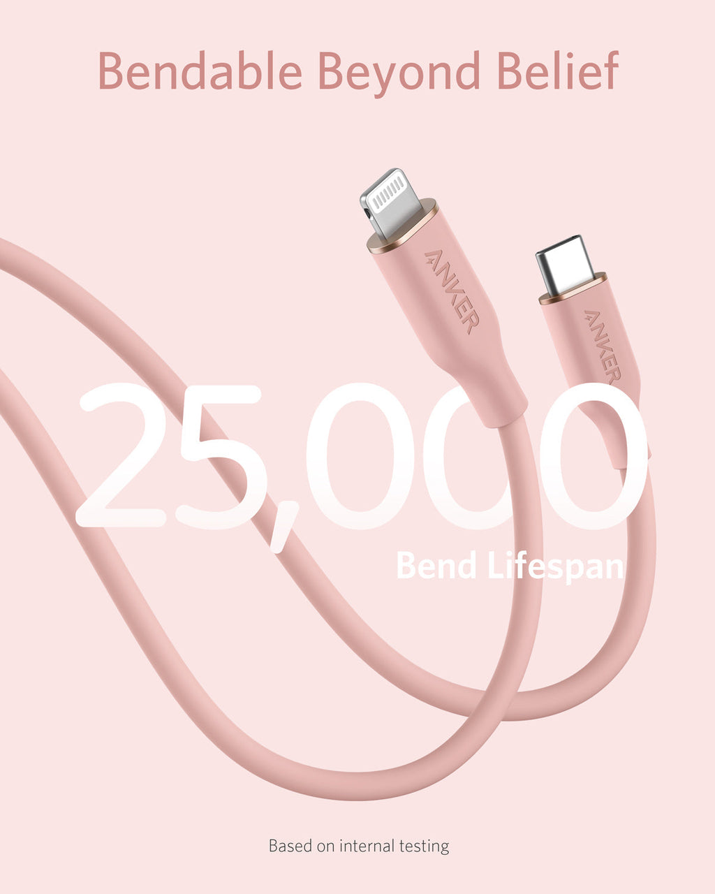 641 USB-C to Lightning Cable (Flow, 3 ft Silicone) Q6