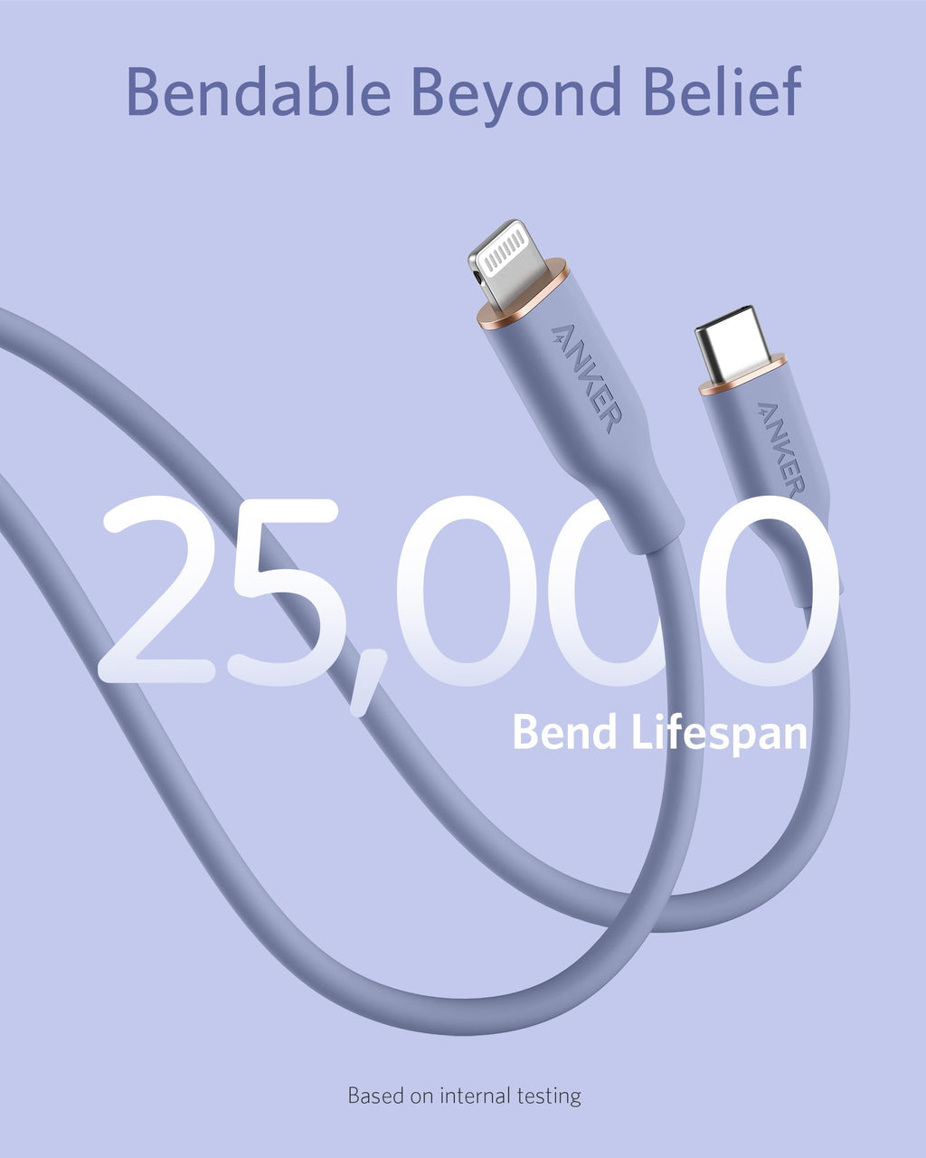 641 USB-C to Lightning Cable (Flow, 3 ft Silicone) Q6