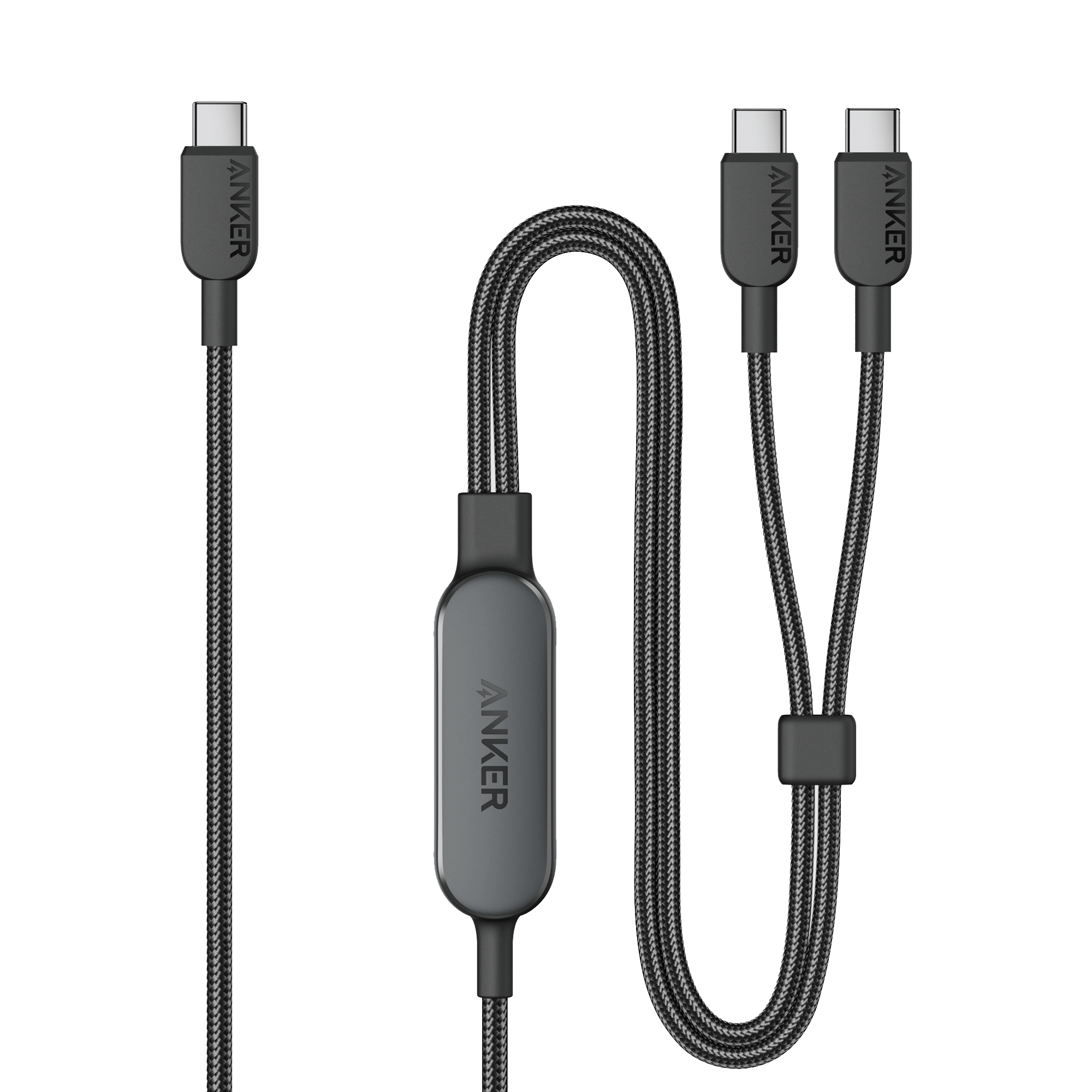 140W 2-in-1 USB-C to USB-C Cable Y0