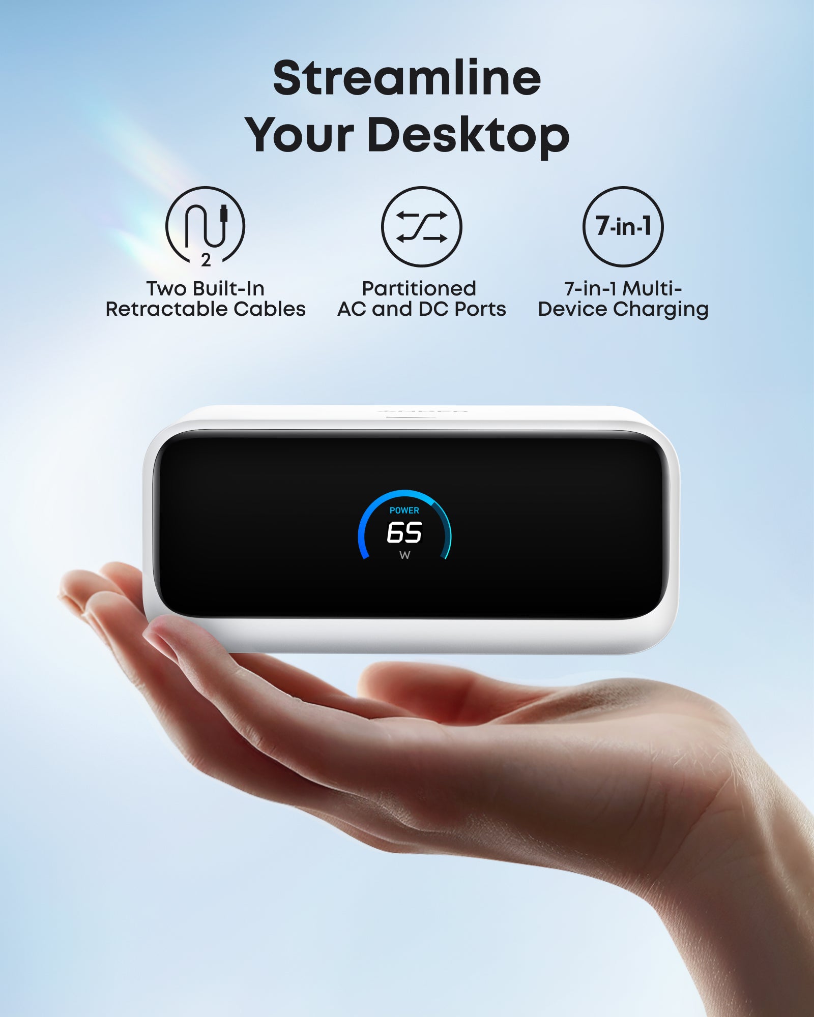 Nano Charging Station (7-in-1, 100W) and Nano Charger (45W) with Cable B1