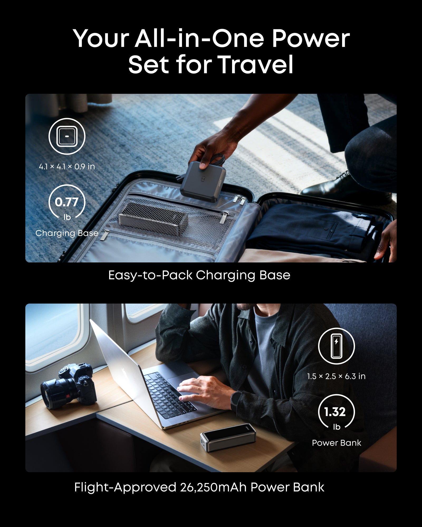 Prime Power Bank (26K, 300W) with Charging Base U4