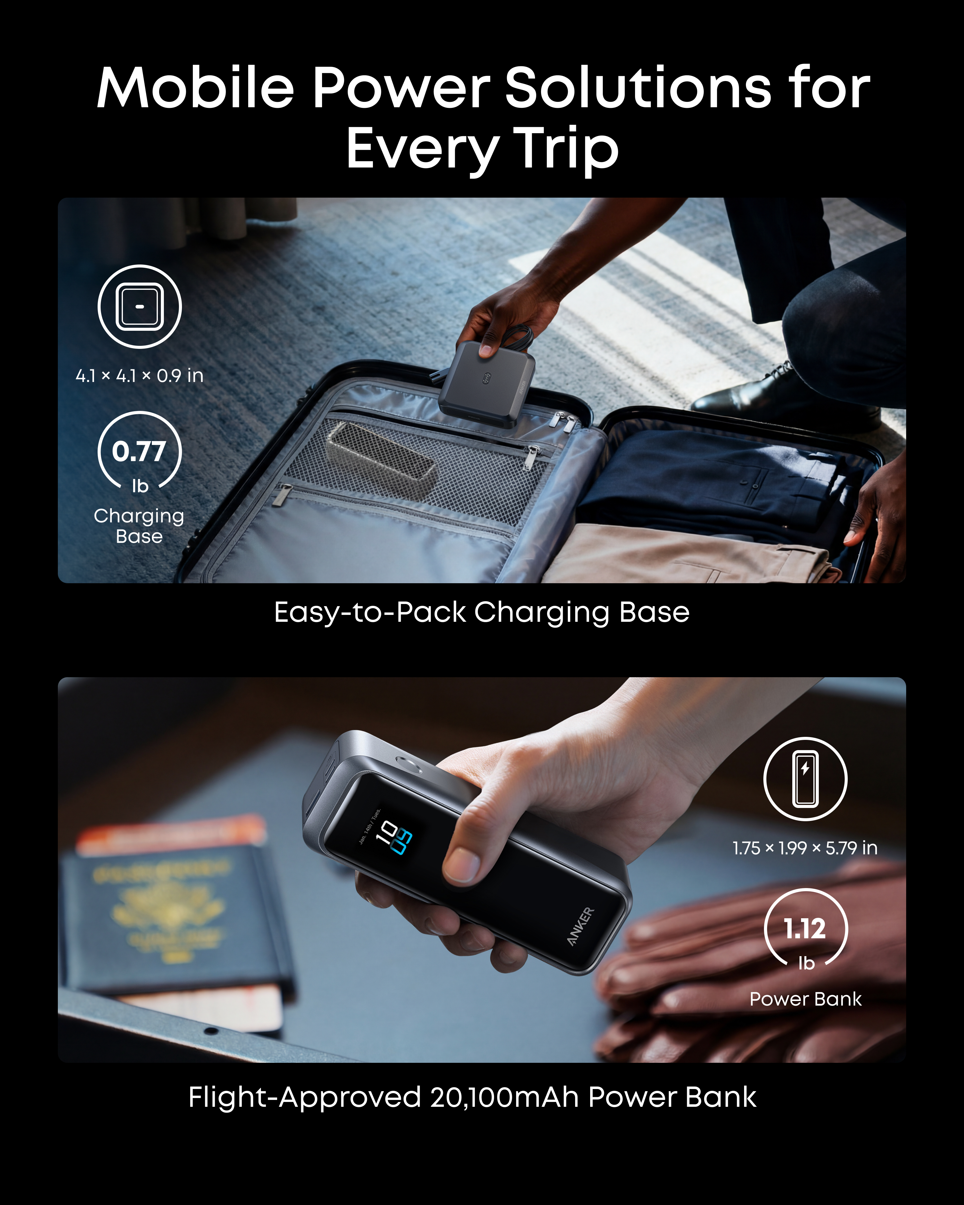 Prime Power Bank (20K, 220W) with Charging Base X8