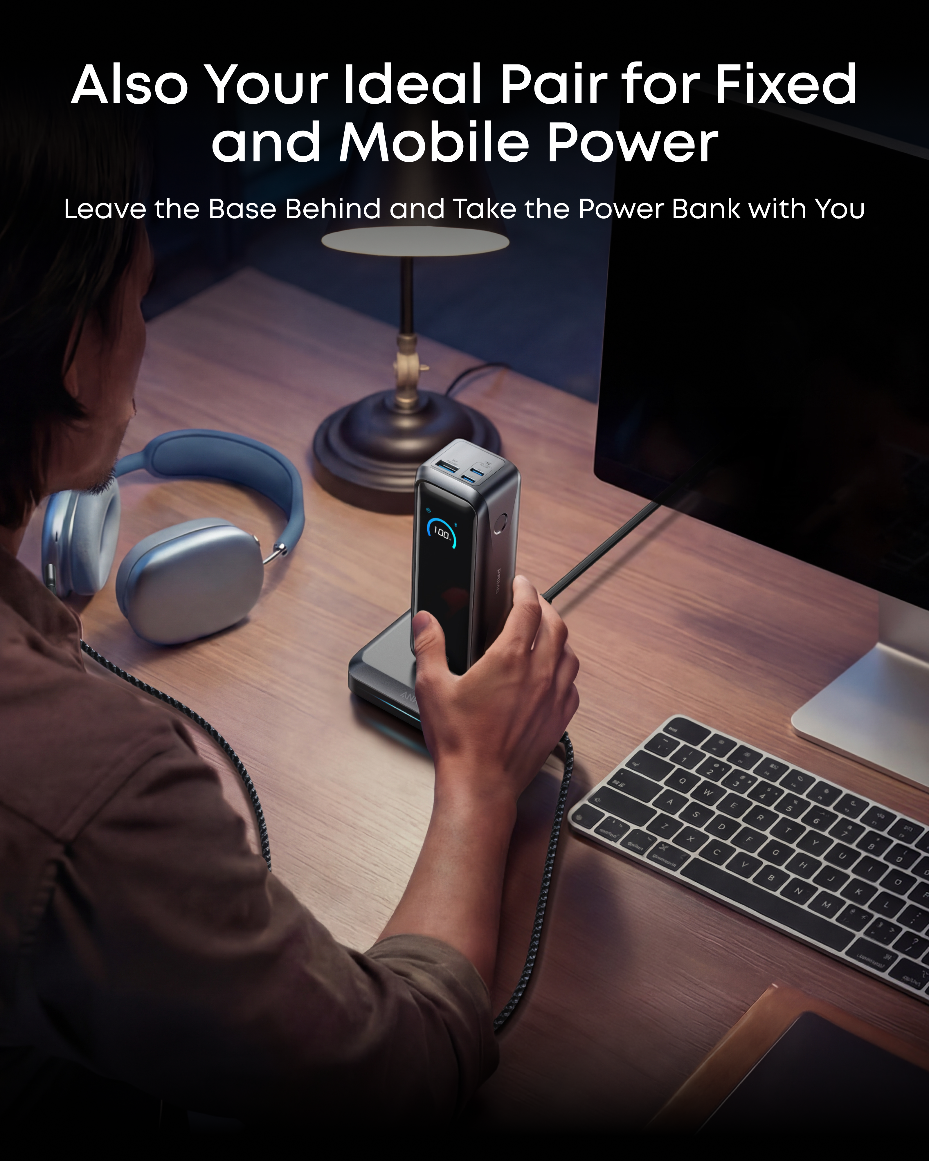Prime Power Bank (20K, 220W) with Charging Base X8