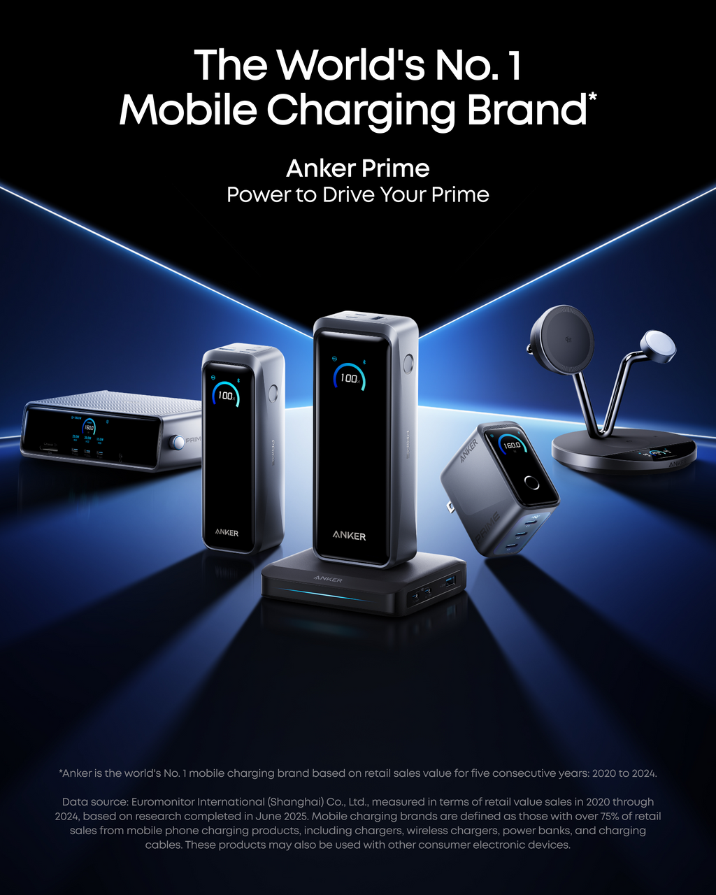 Prime Power Bank (20K, 220W) with Charging Base X8