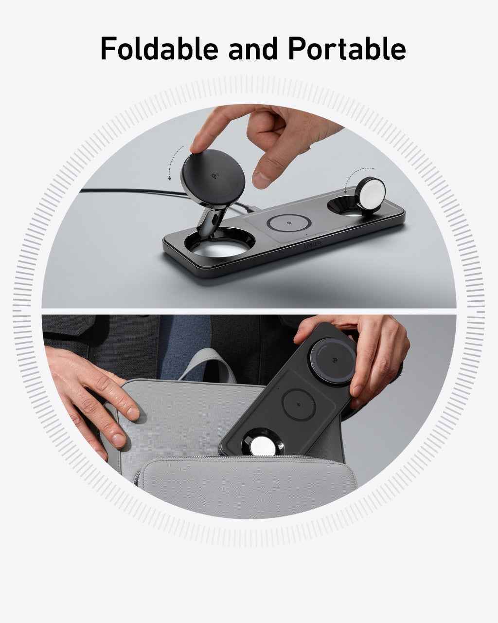 Refurbished MagGo Wireless Charging Station (3-in-1 Pad) F2