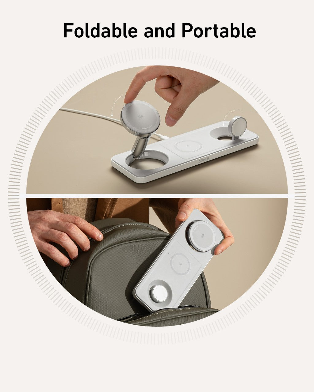 Refurbished MagGo Wireless Charging Station (3-in-1 Pad) F2