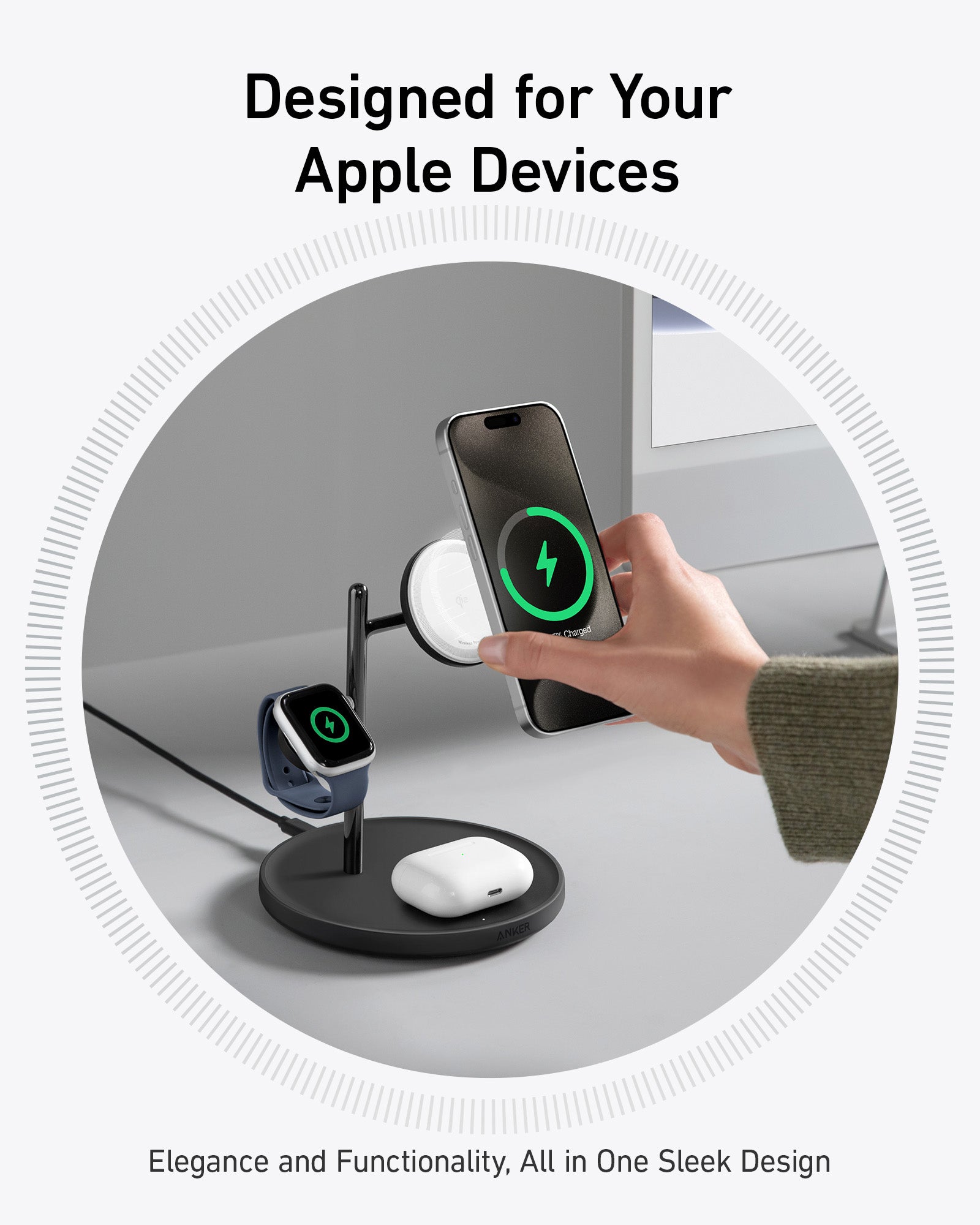 Refurbished MagGo Wireless Charging Station (3-in-1 Stand) B1