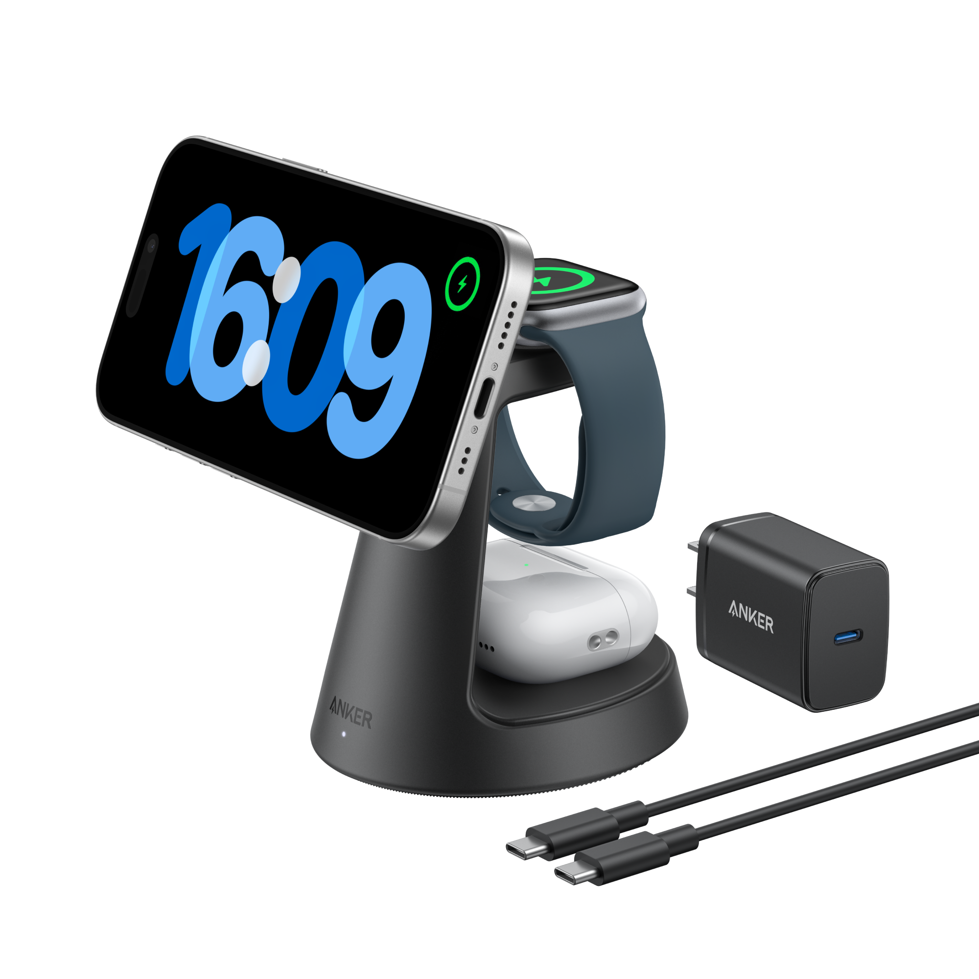 MagGo Wireless Charging Station and Nano Wireless Car Charger D2