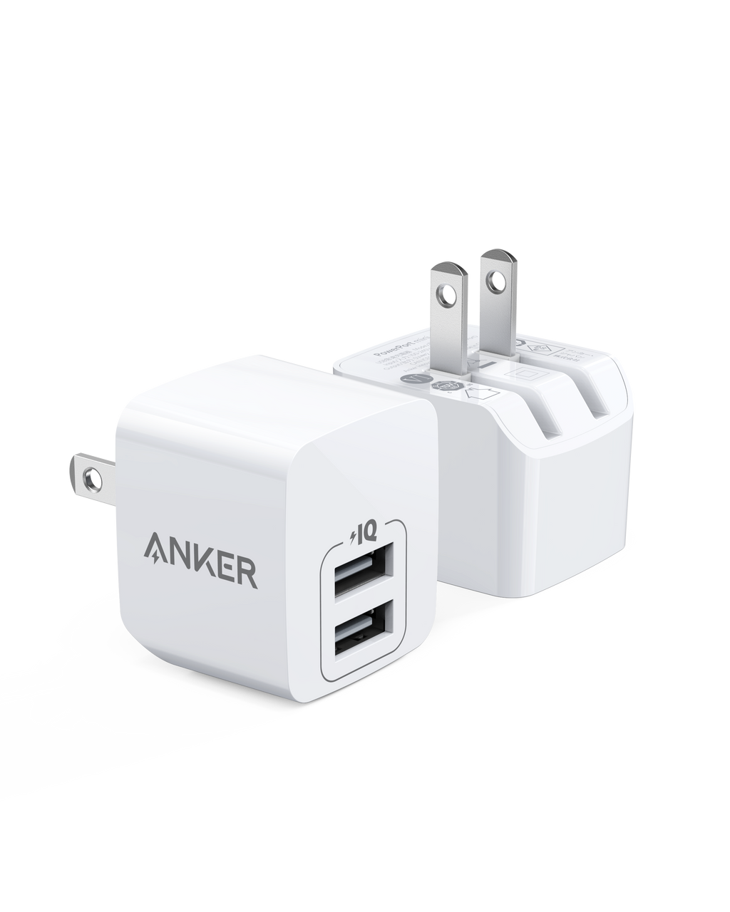 Dual-Port 12W Wall Charger (2-Pack) K2