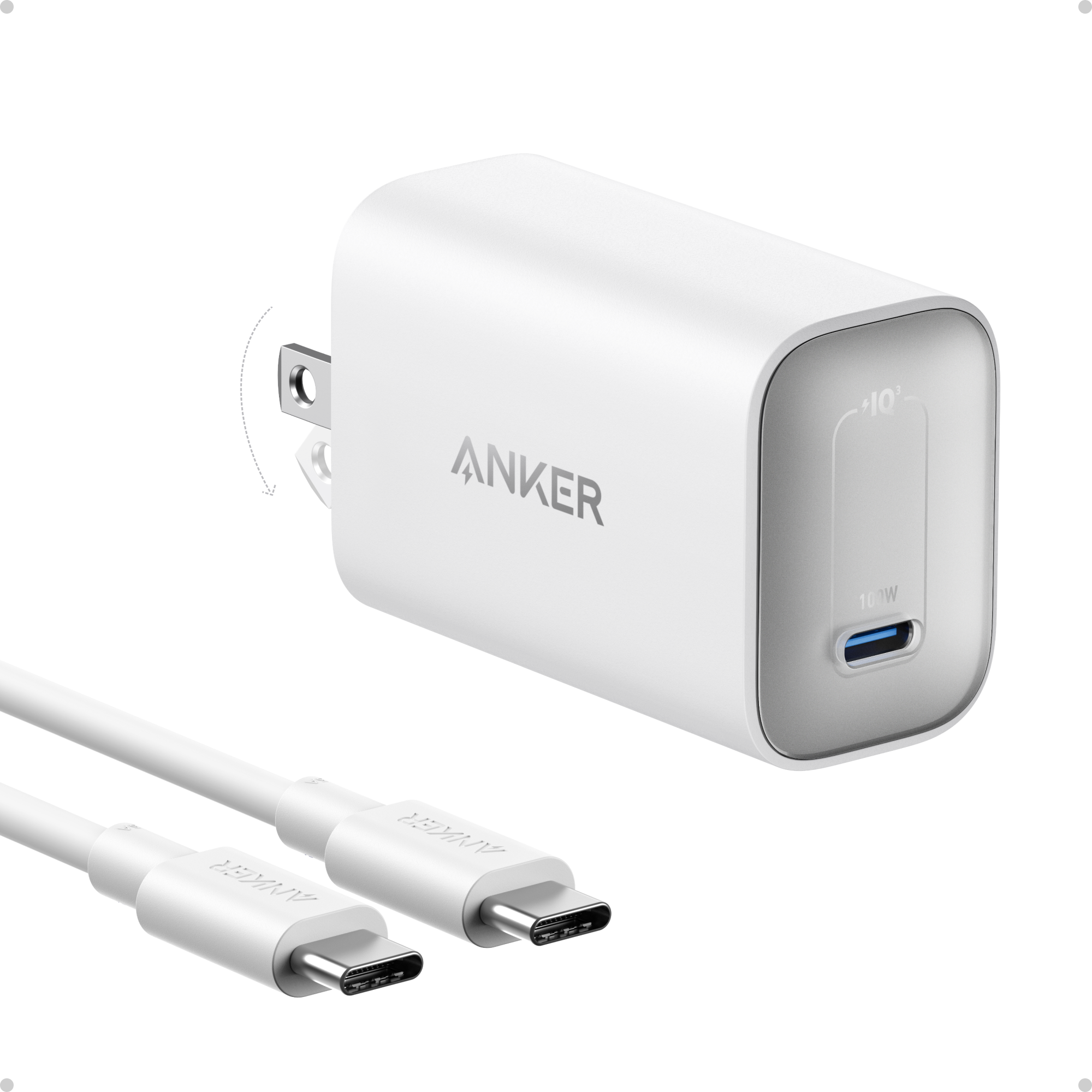 Nano Charger (100W) with USB-C Cable V9