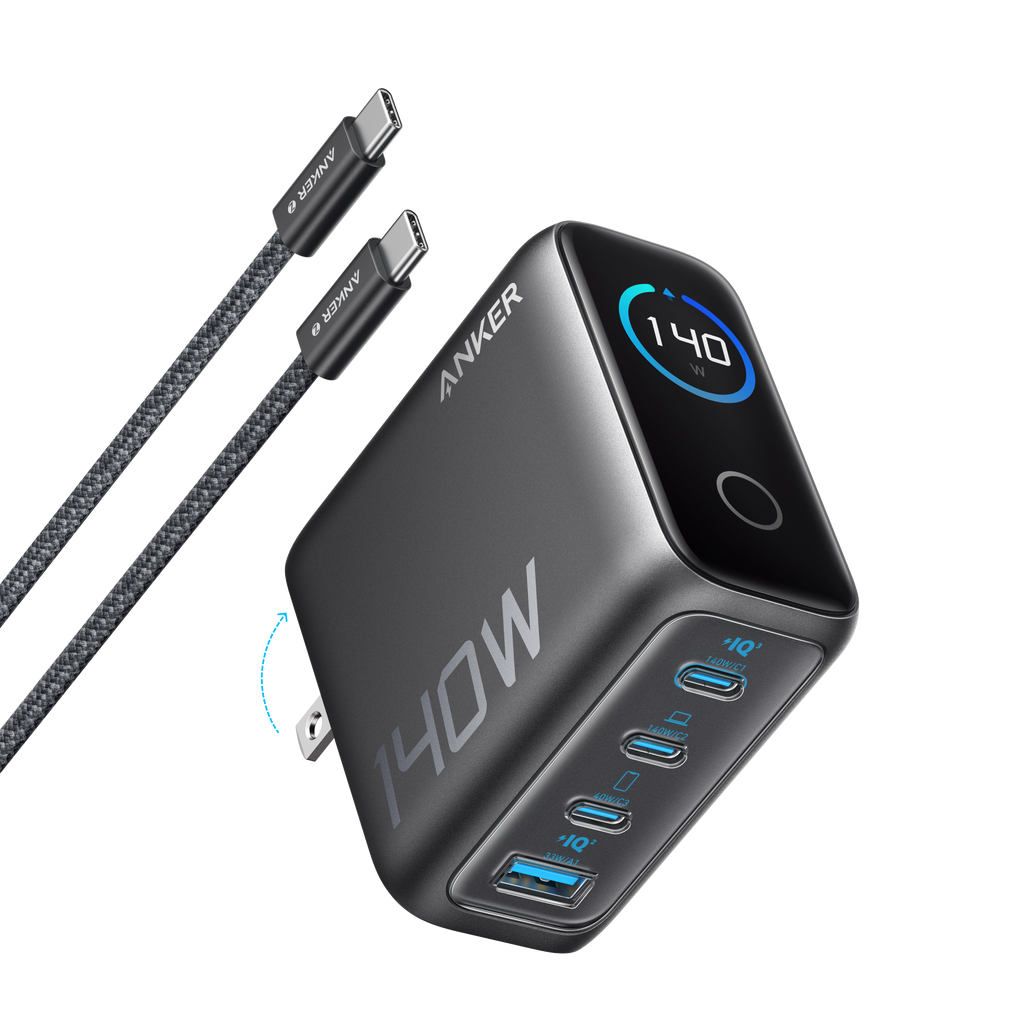 Charger (140W, 4-Port, PD 3.1) with USB-C Cable S2