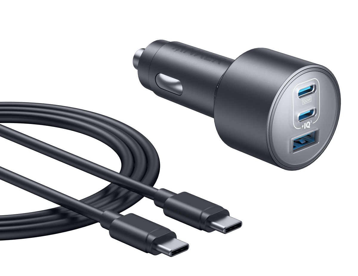 Nano Car Charger (167.5W, 3 Ports) M3