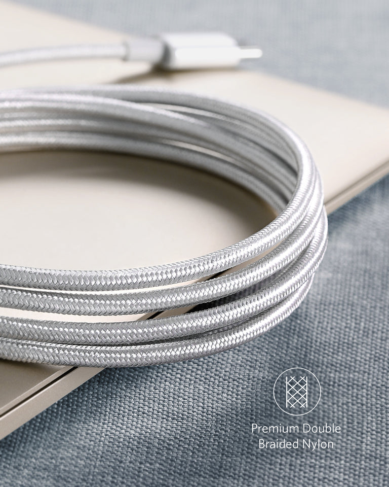 Premium Nylon USB-C to USB-A Cable (2-Pack) S6
