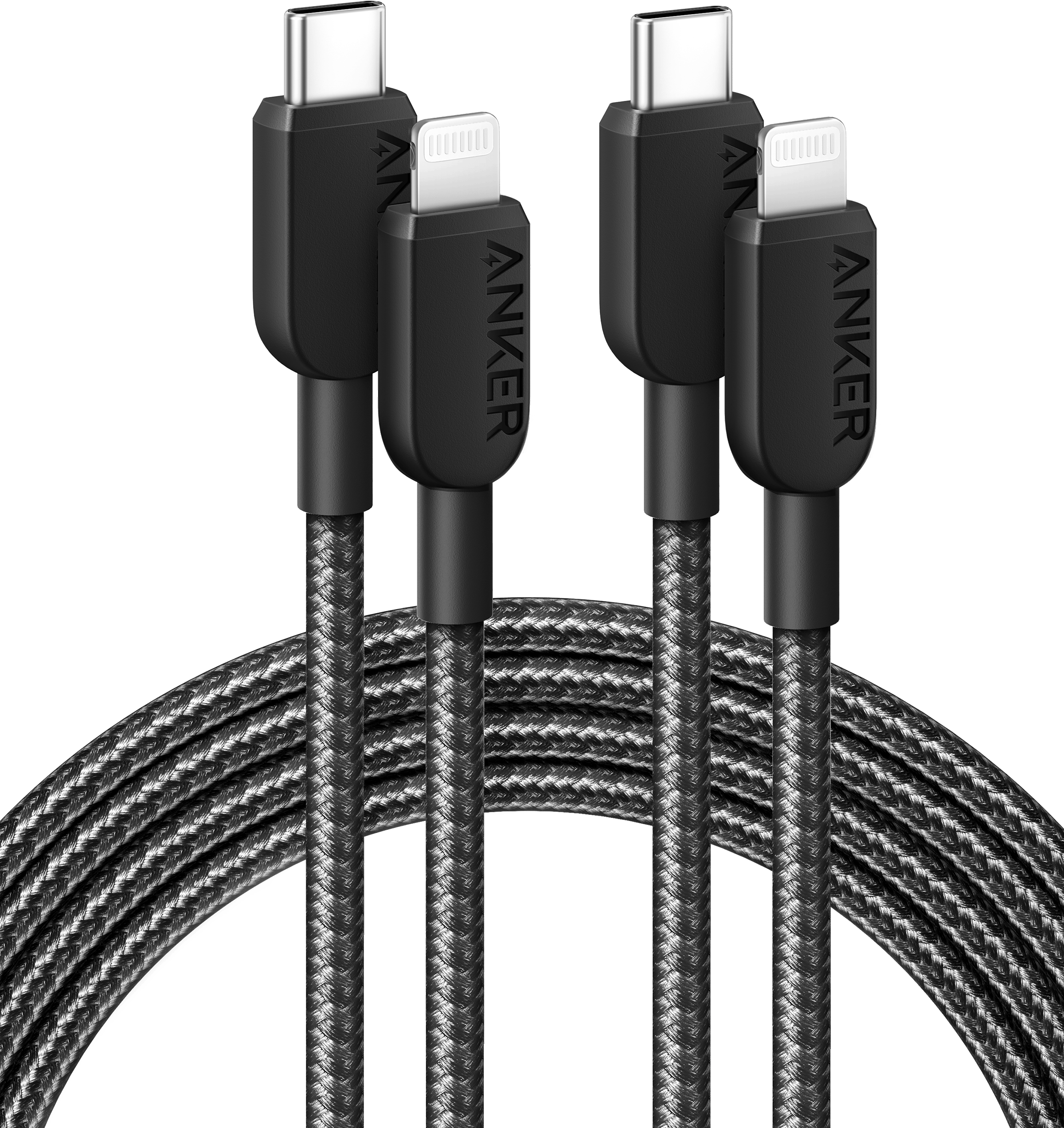 310 USB-C to Lightning Cable (6 ft, 2-Pack) Q3
