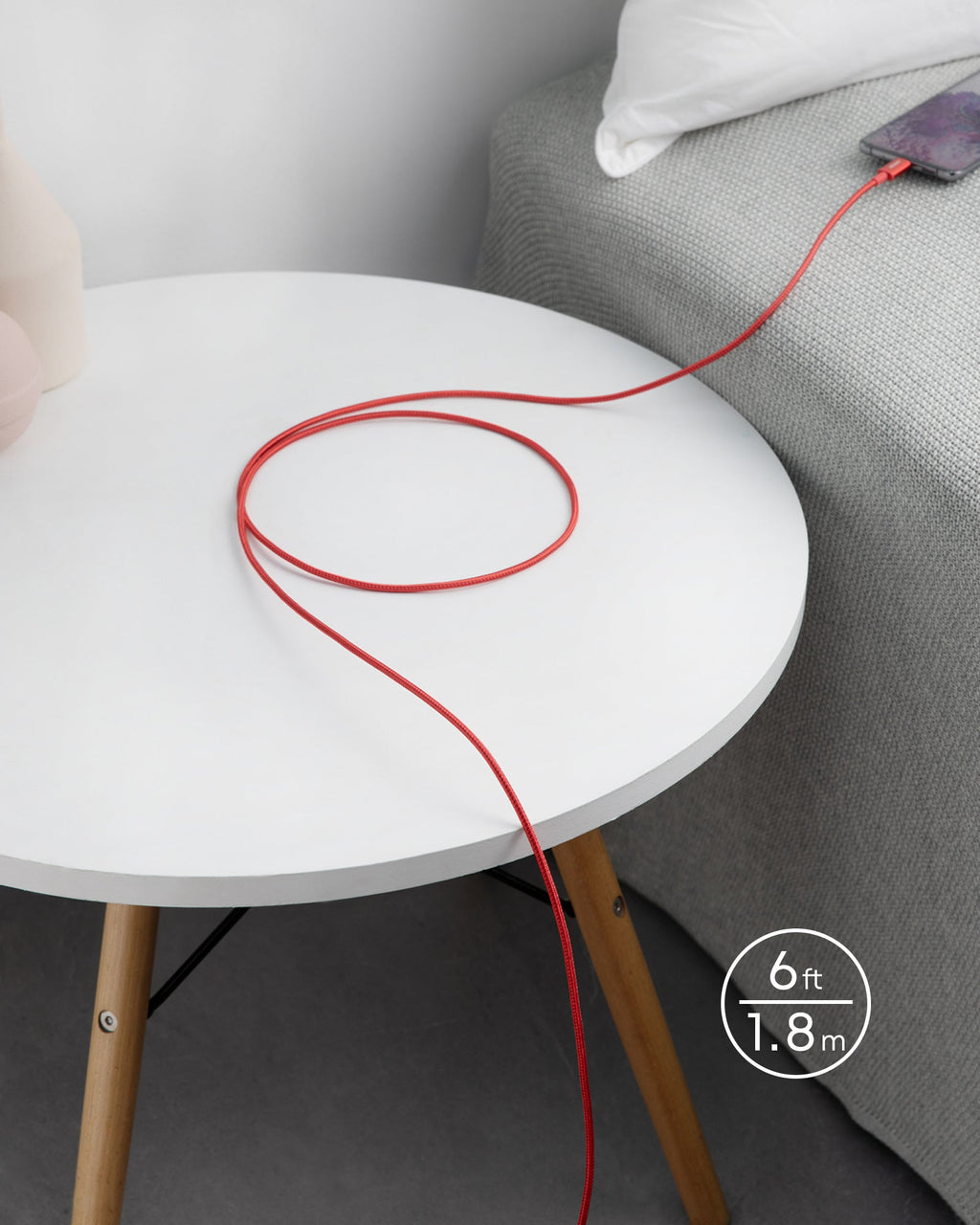 2-Pack New Nylon USB-C to USB-C Cable (3 ft / 6 ft, 60W) H6