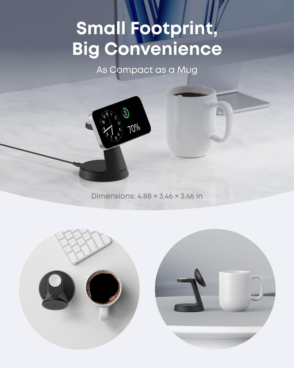 MagGo Wireless Charging Station and Nano Wireless Car Charger D2