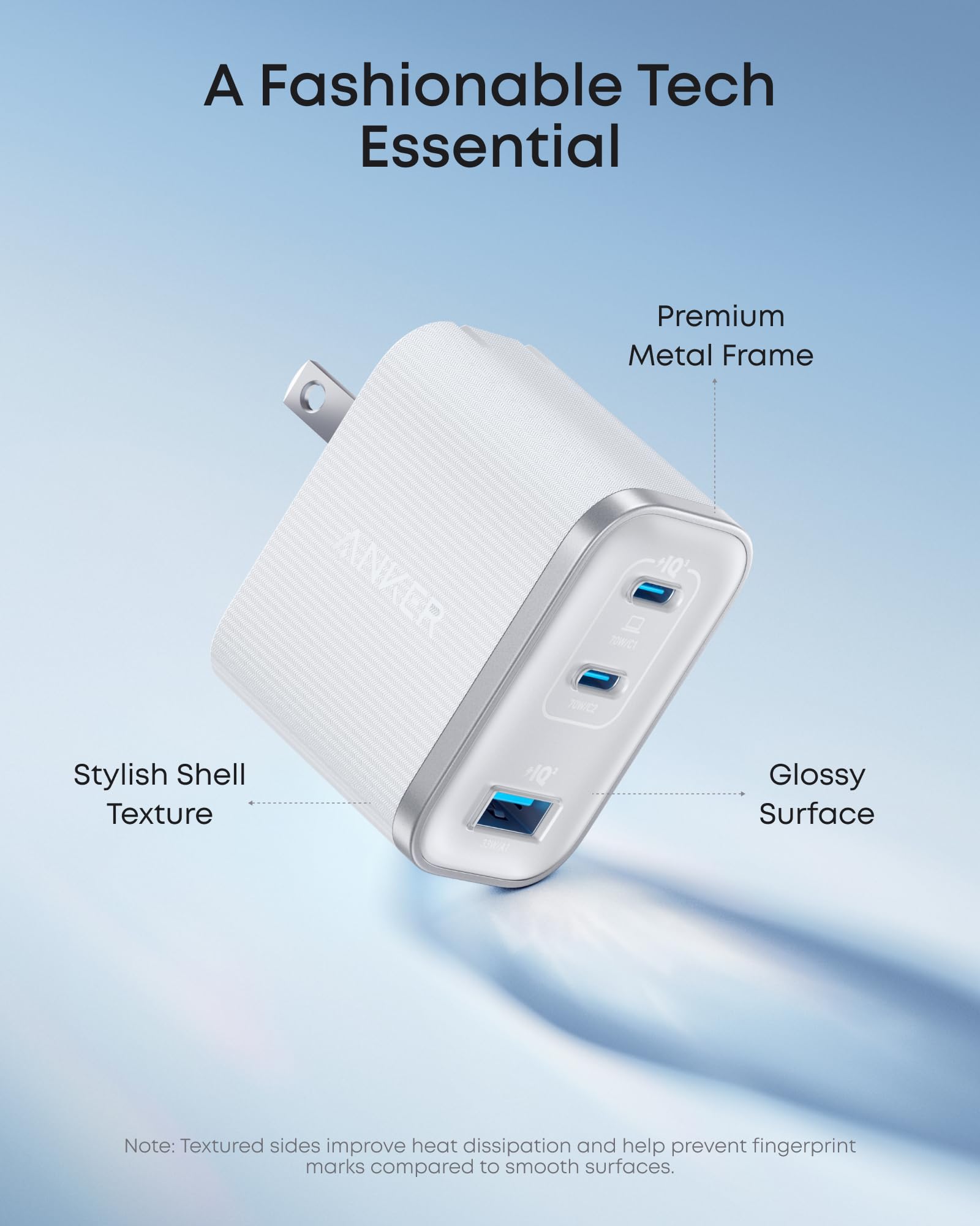 Nano Charger (70W, 3 Ports) -2 Pack W7