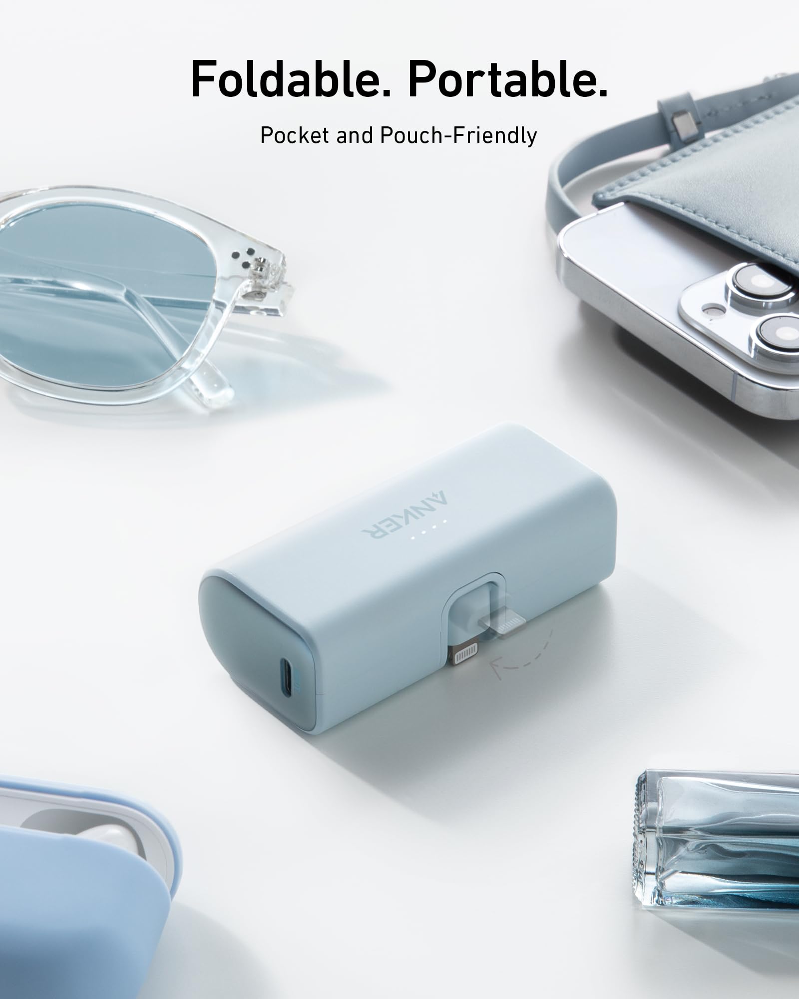Nano Power Bank (12W, Built-In Lightning Connector)-boa P0