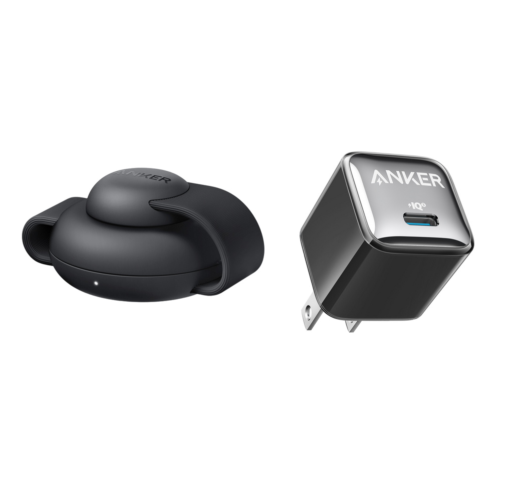 MagGo Wireless Charging Station (3-in-1, Foldable Pad) and Nano Charger (20W) Z3
