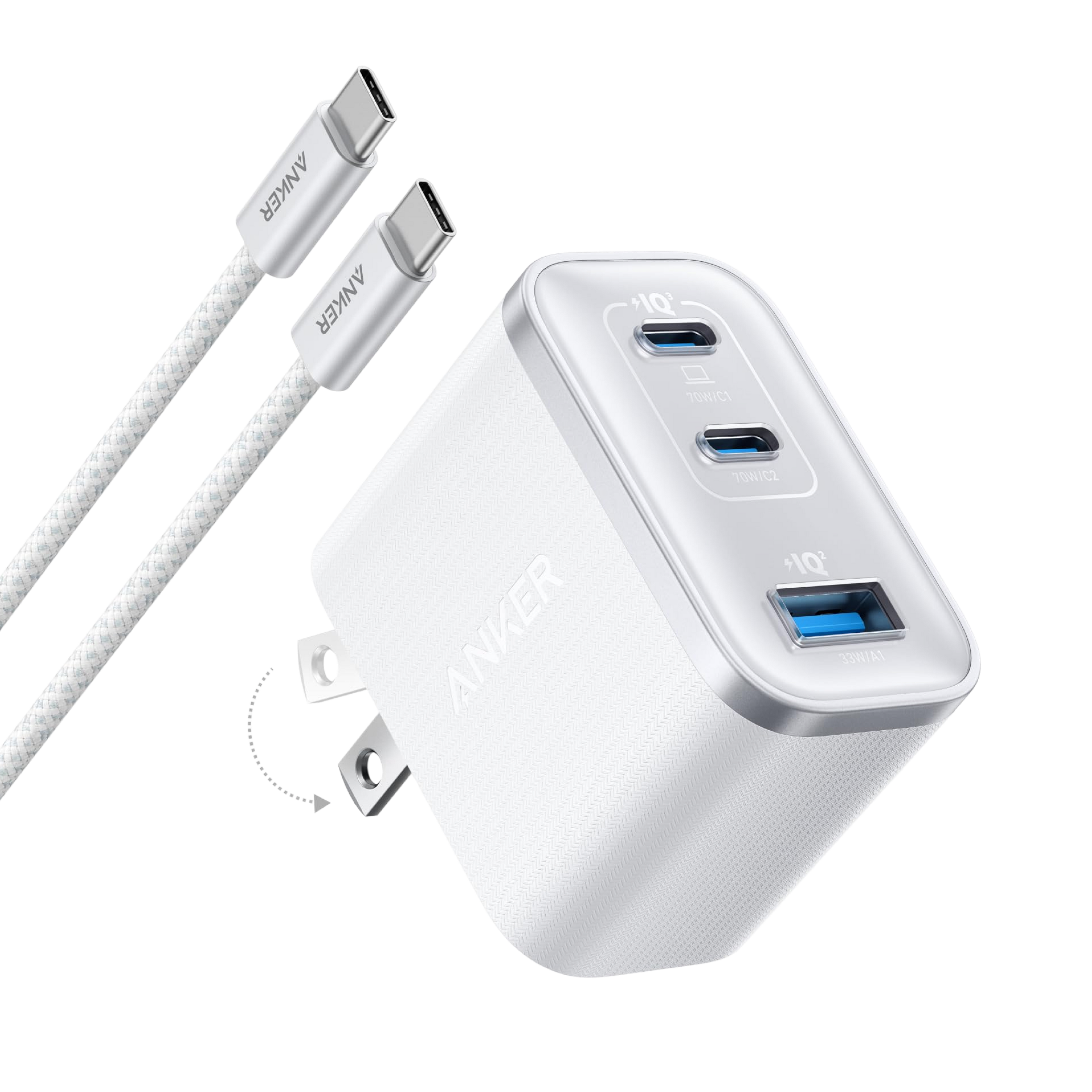 Nano Charger (70W, 3 Ports) V7