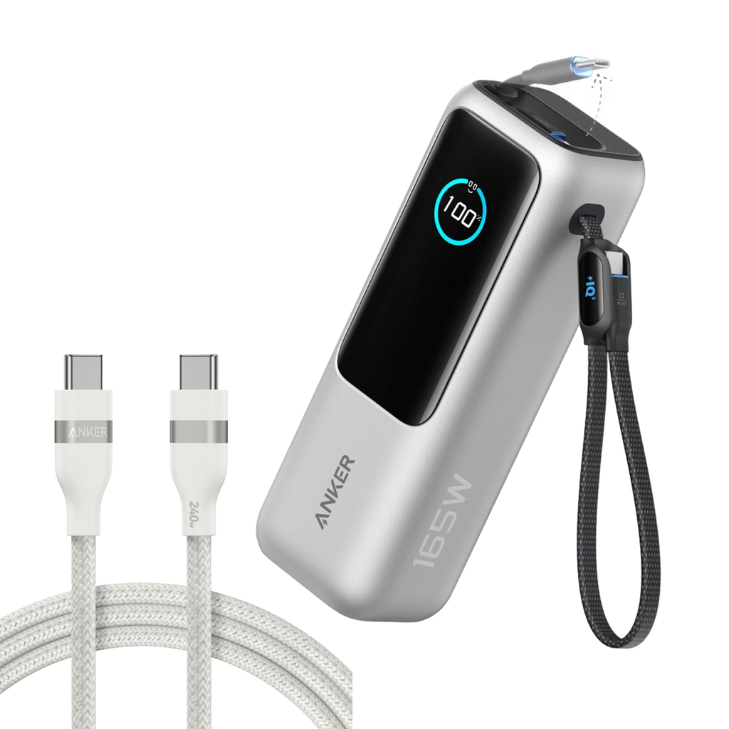 Laptop Power Bank (25K, 165W, Built-In and Retractable Cables) Y4