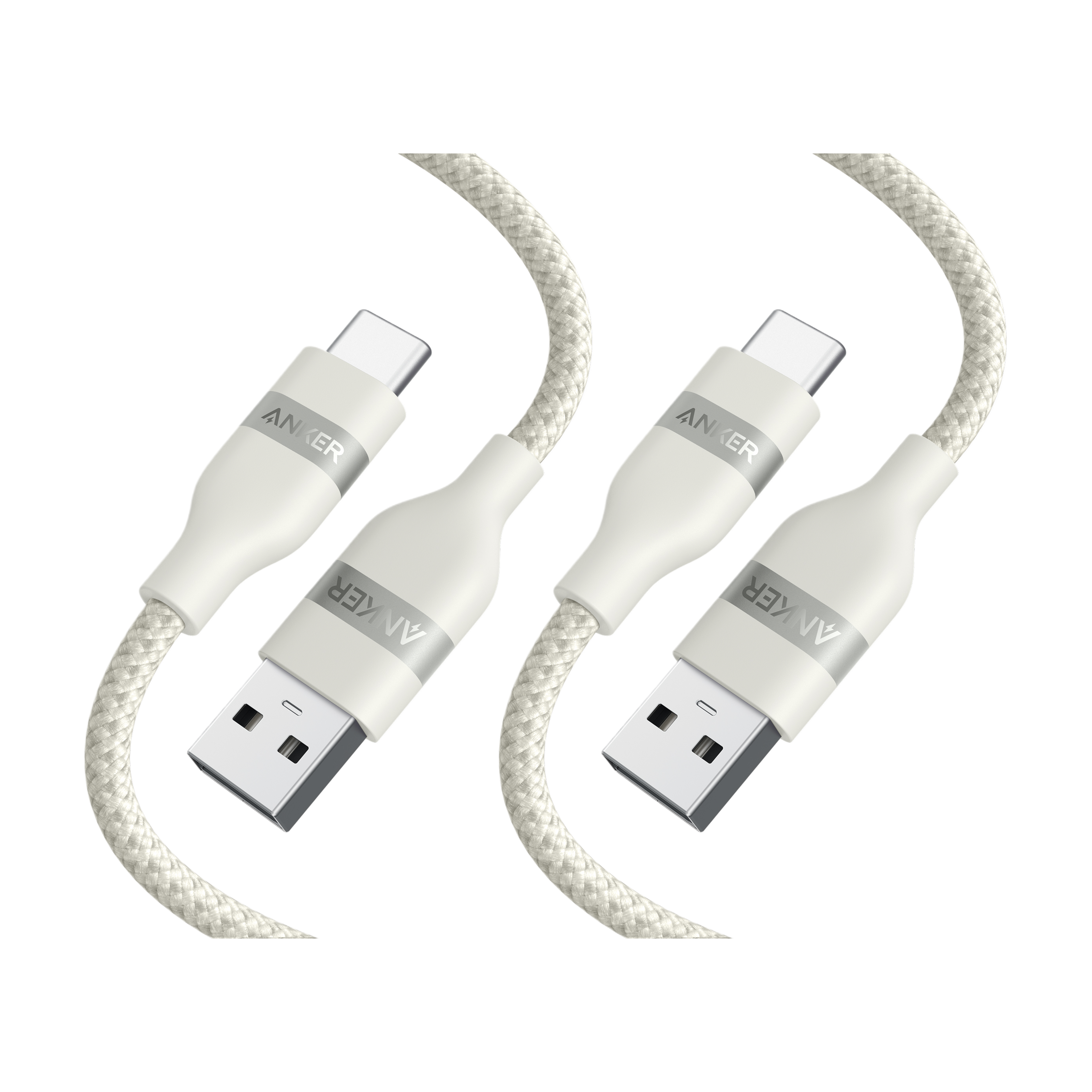 USB-A to USB-C Cable (3 ft, Upcycled-Braided)（2-Pack） X3