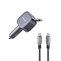 Nano 75W Car Charger and Prime USB-C to USB-C Cable (240W, Upcycled-Braided) F2
