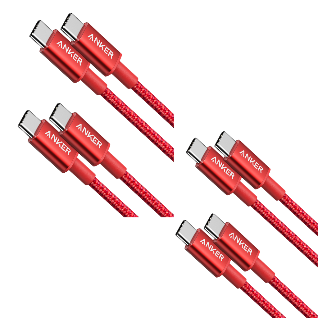 4-Pack New Nylon USB C to USB C Cable (3.3 ft 60W) M2