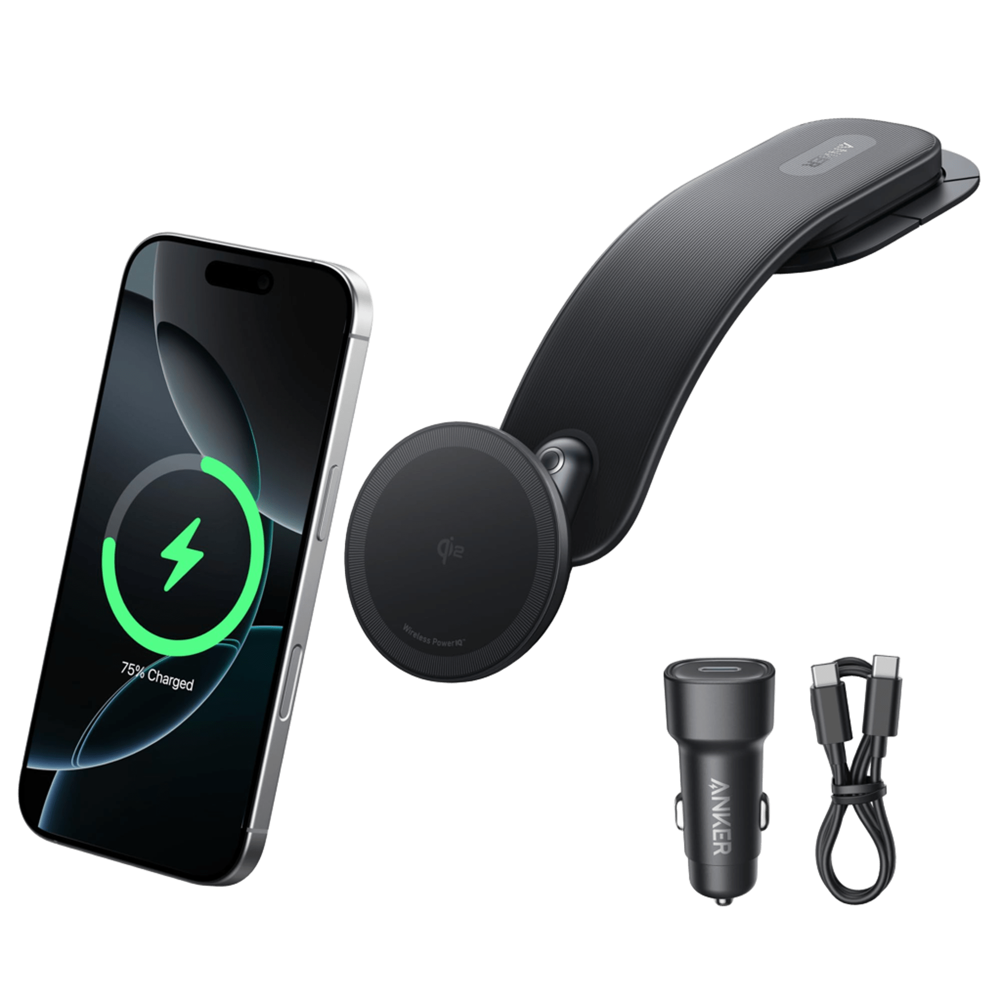 MagGo Wireless Charging Station and Nano Wireless Car Charger D2