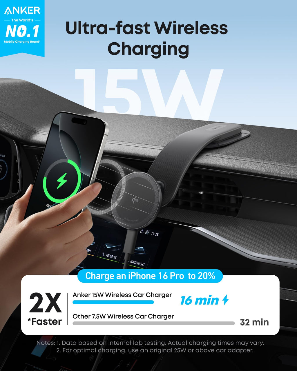 MagGo Wireless Charging Station and Nano Wireless Car Charger D2