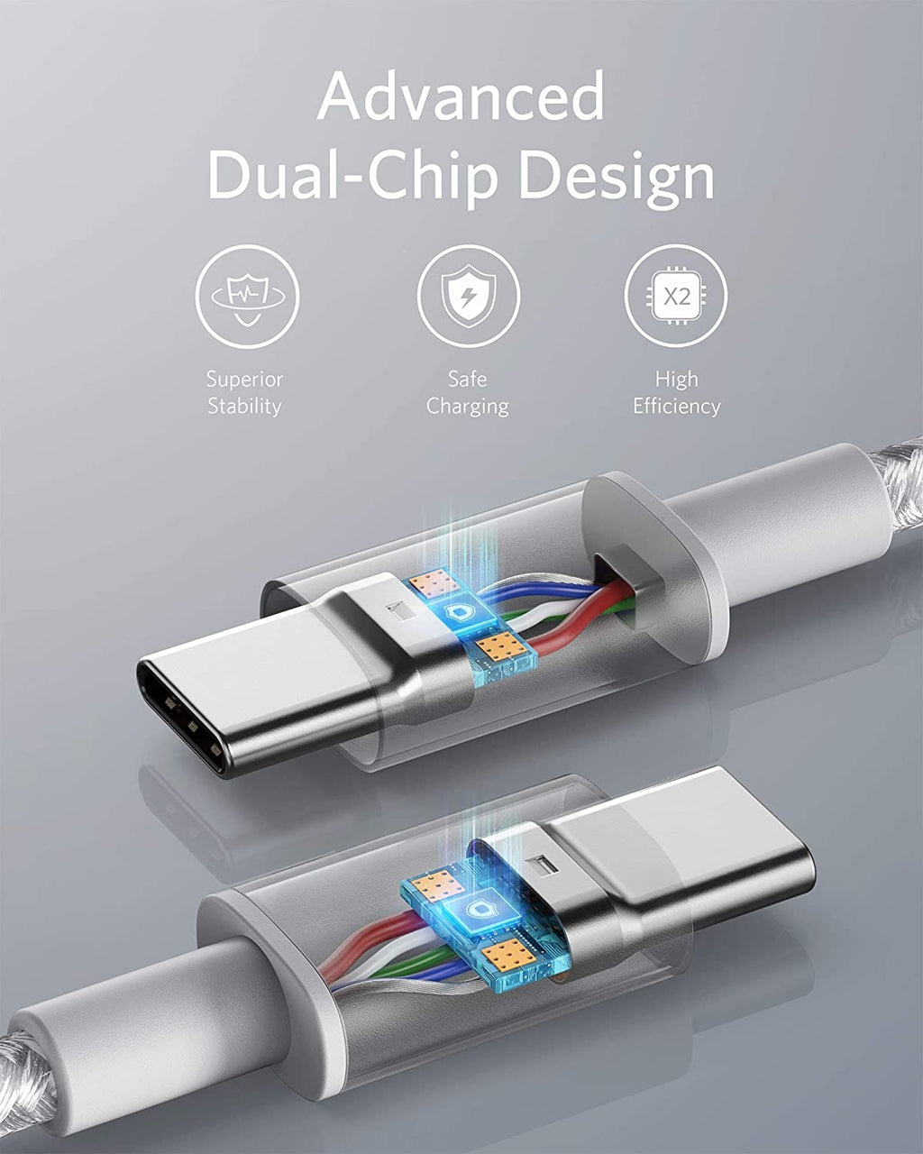 New Nylon USB-C to USB-C 100W Cable (10 ft) Z9