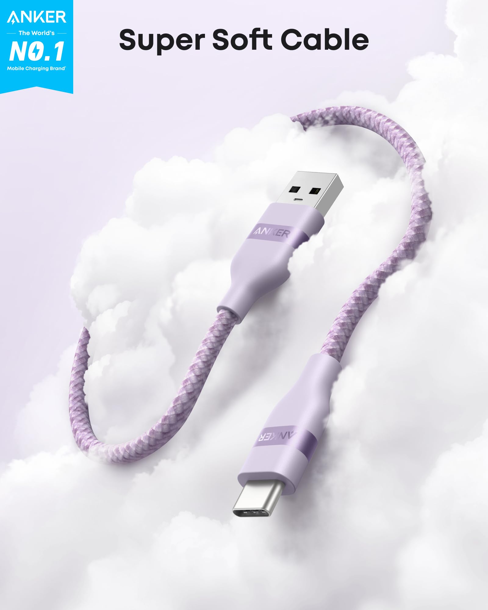 USB-A to USB-C Cable (3 ft / 6 ft, Upcycled-Braided) H0