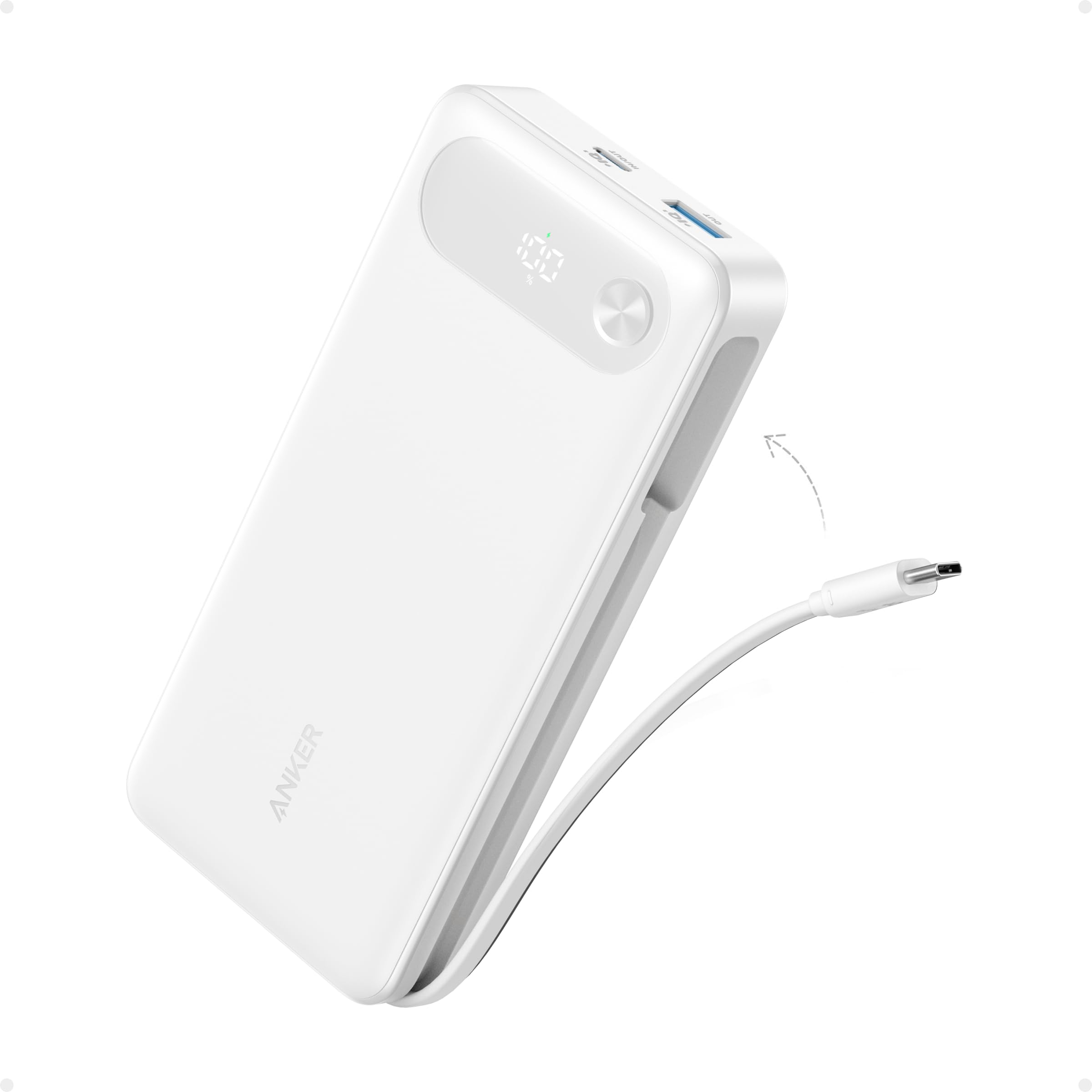 Power Bank (20K, 87W, Built-In USB-C Cable) | Customizable X6