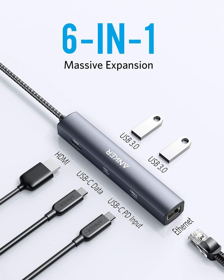 543 USB-C Hub (6-in-1, Slim) C3