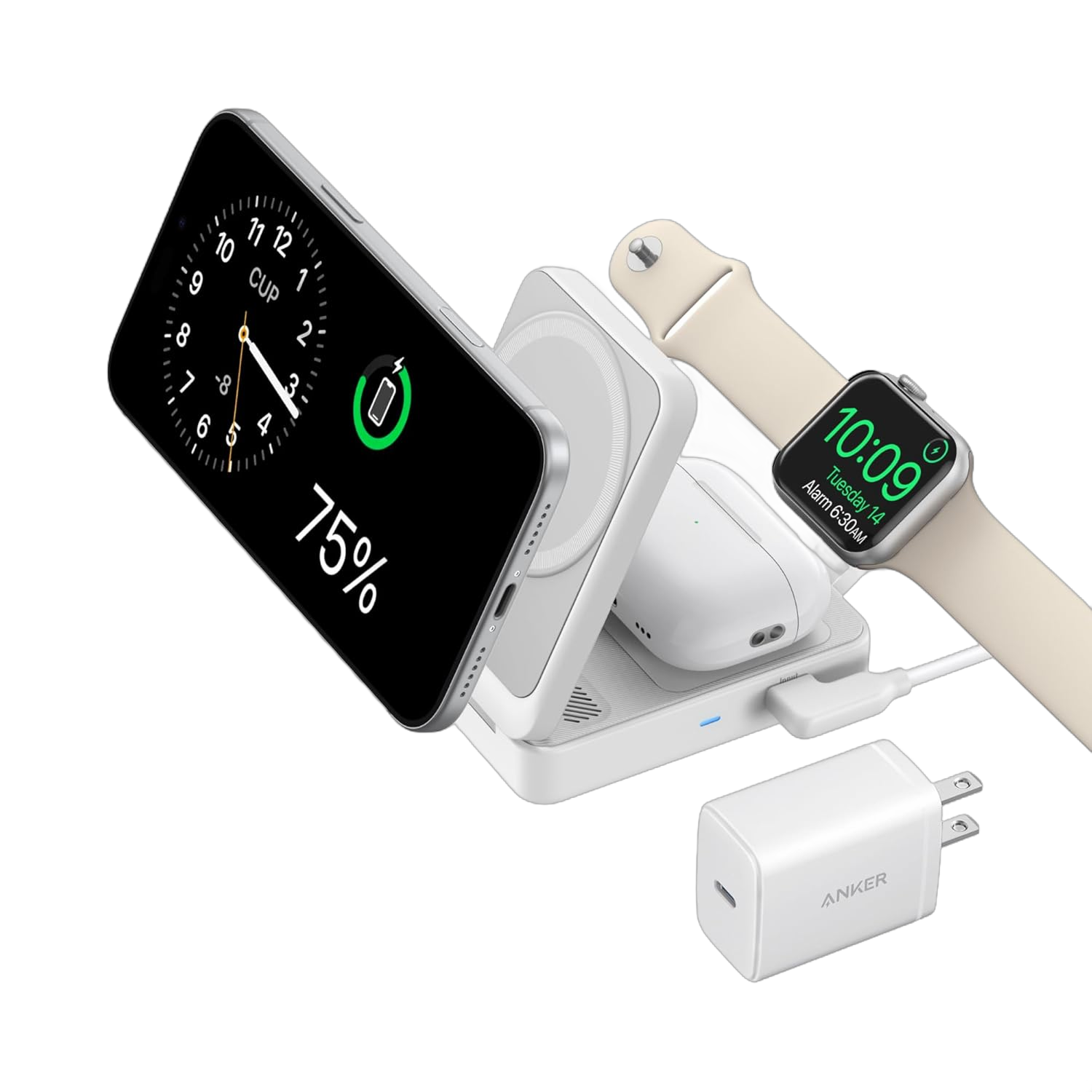 MagGo Wireless Charging Station (Foldable 3-in-1) R0