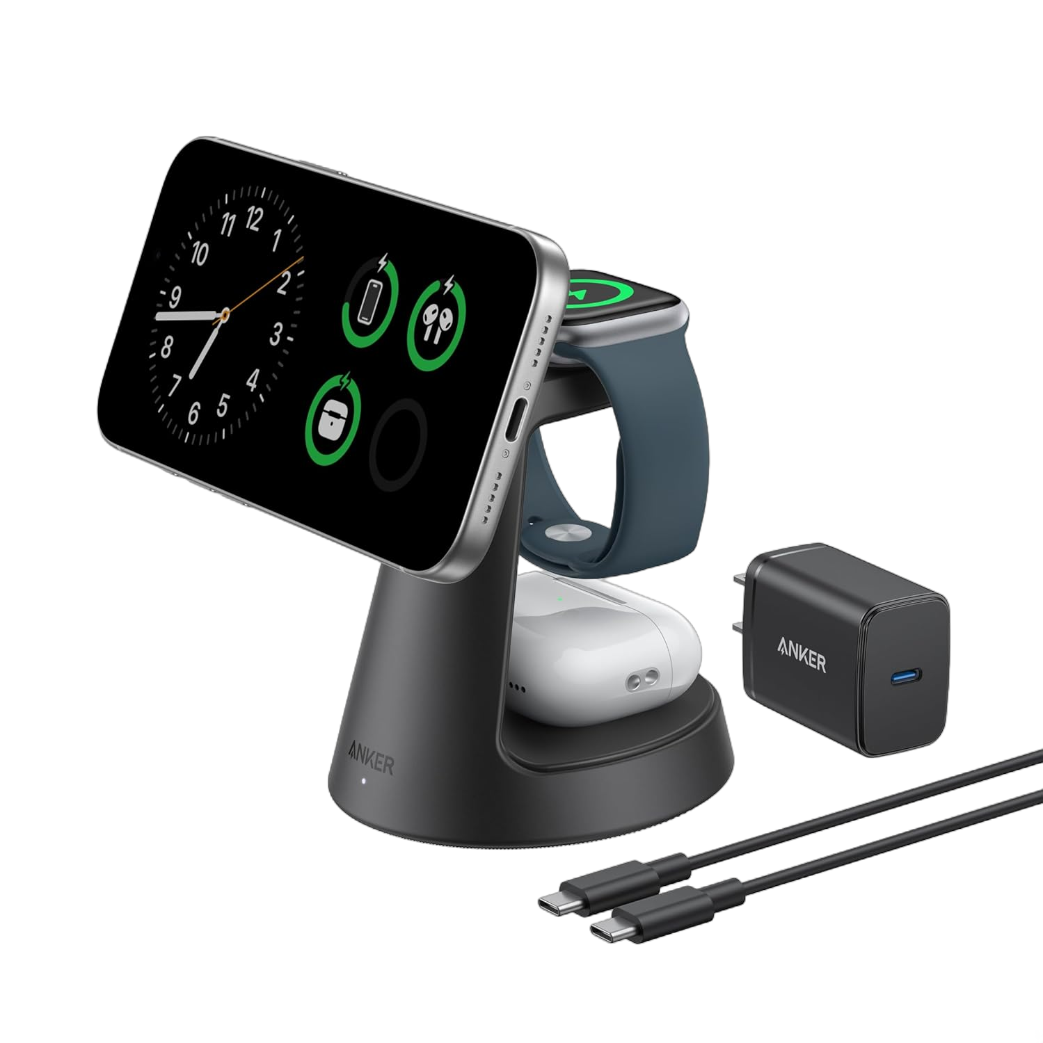 MagGo Wireless Charging Station (3-in-1, Dock Stand) H1