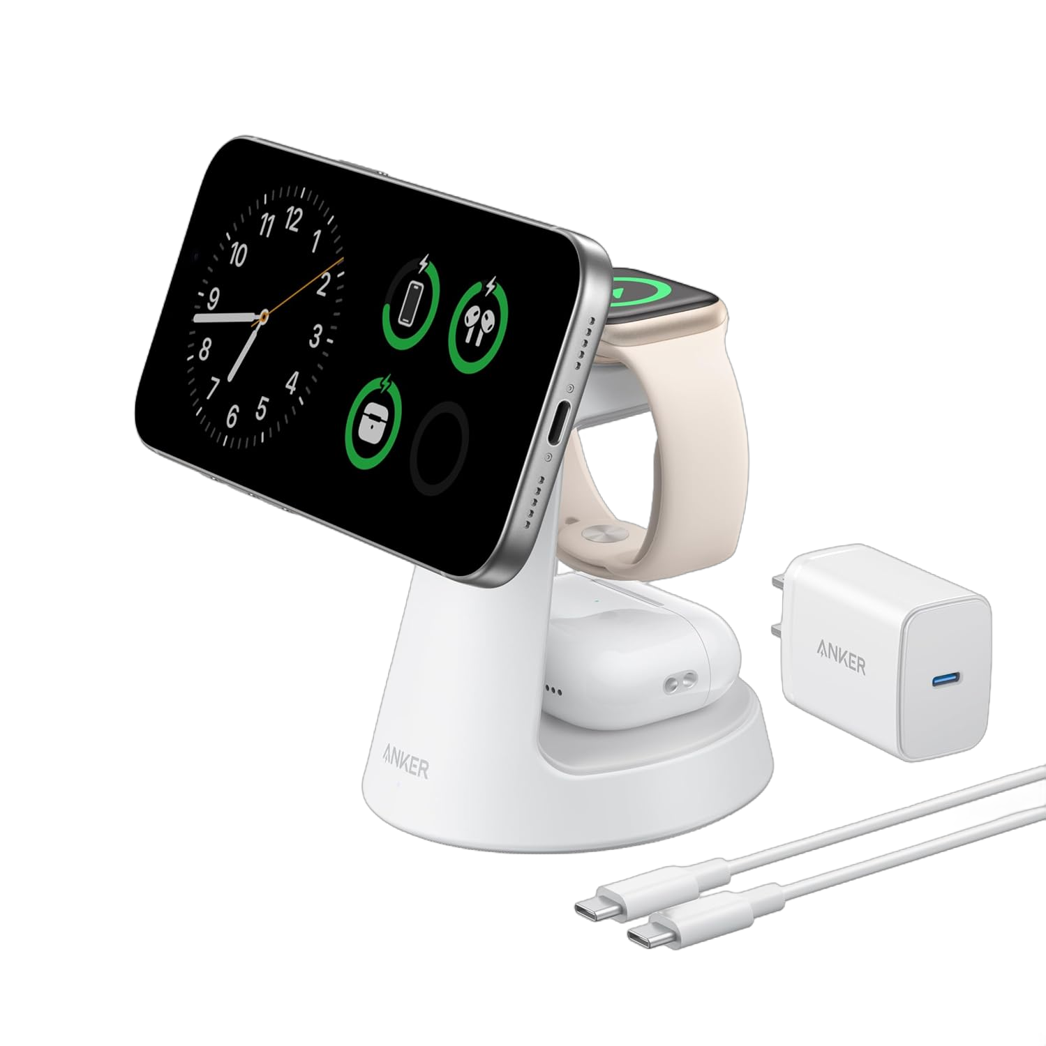 MagGo Wireless Charging Station (3-in-1, Dock Stand) H1